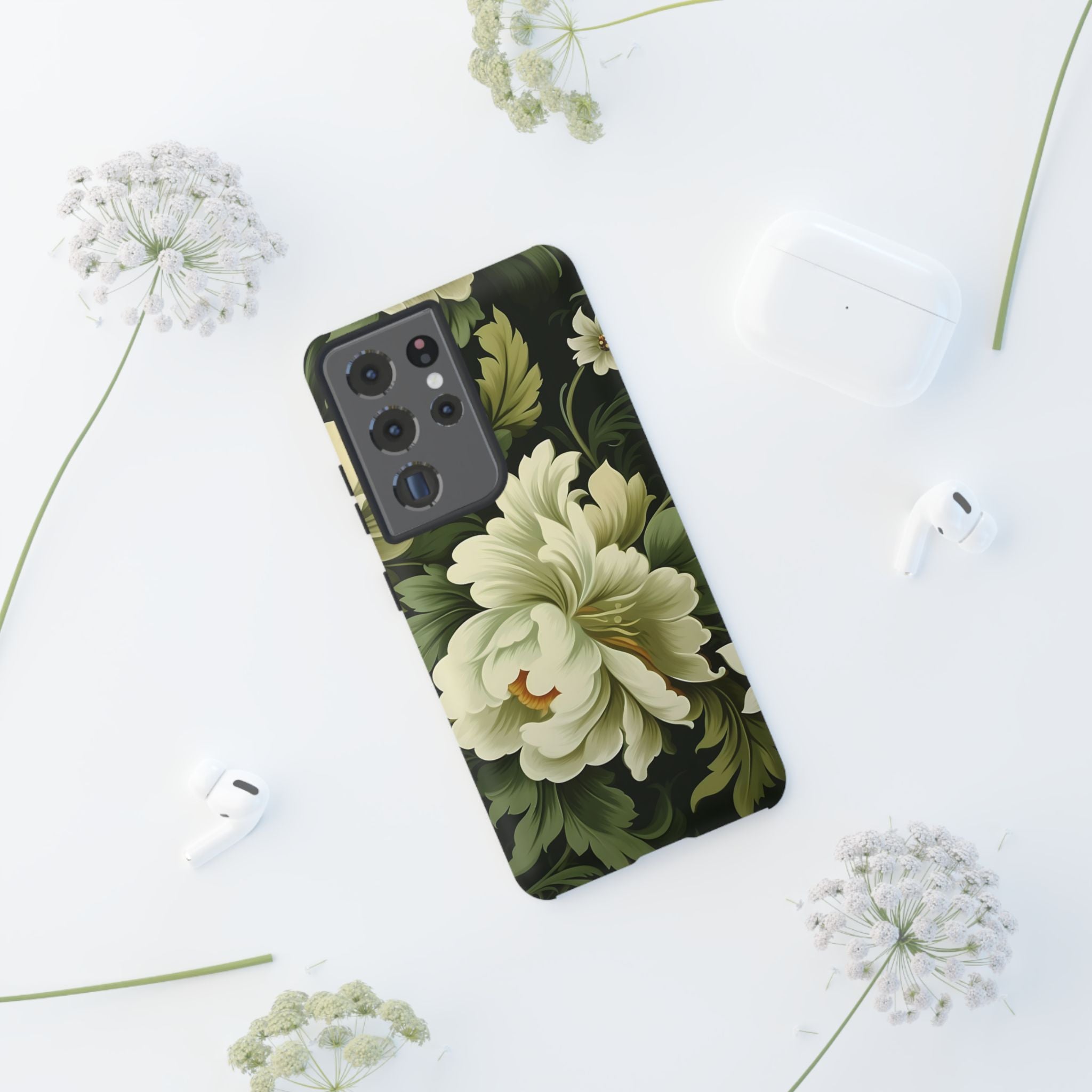 Opulent Floral Samsung Case - Dark Green