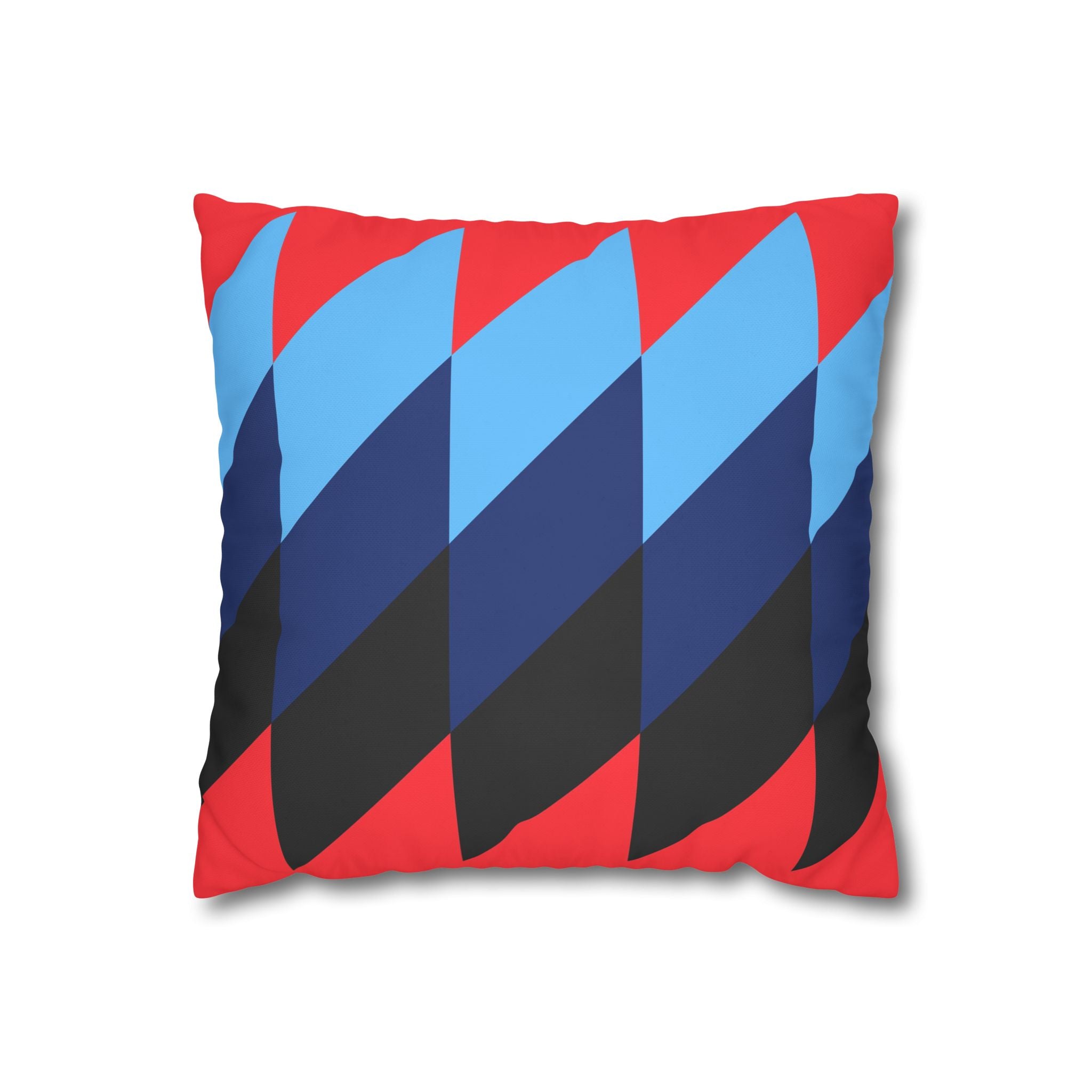 Geometric Red Pillowcase - Modern Design