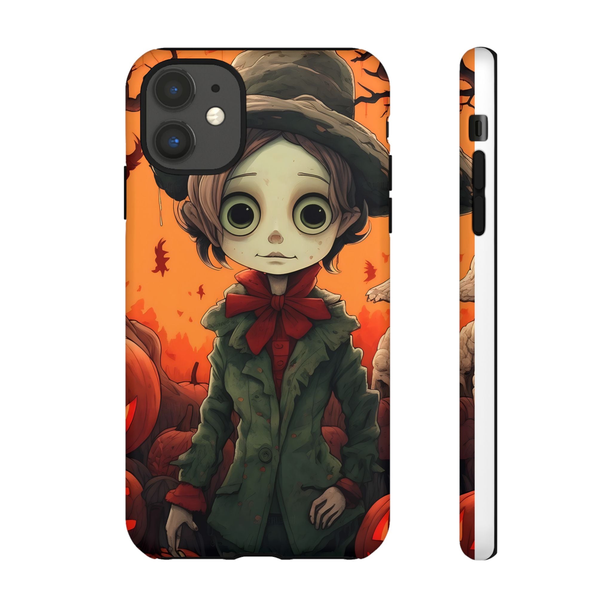 Spooky Autumn Child Hexagon Stone iPhone Case