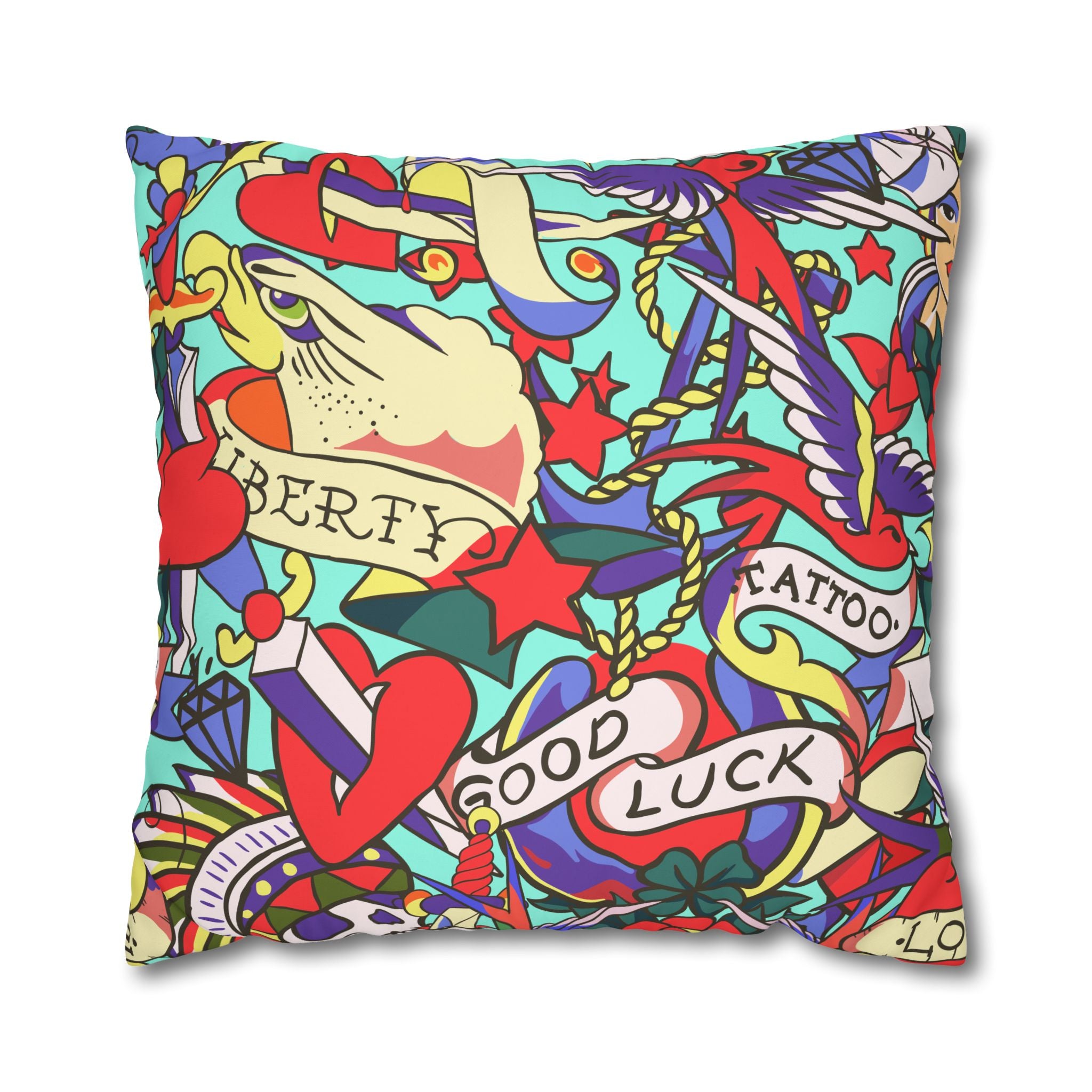 Vintage Tattoo Flash Pillowcase