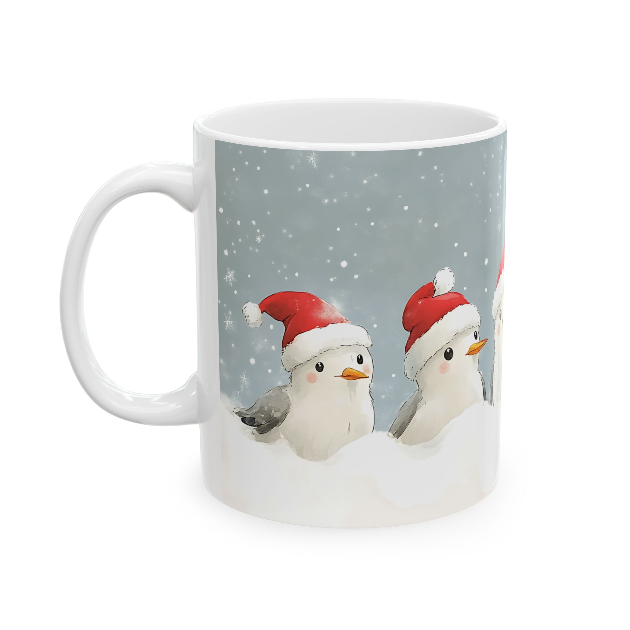 Cozy Birds Christmas Mug