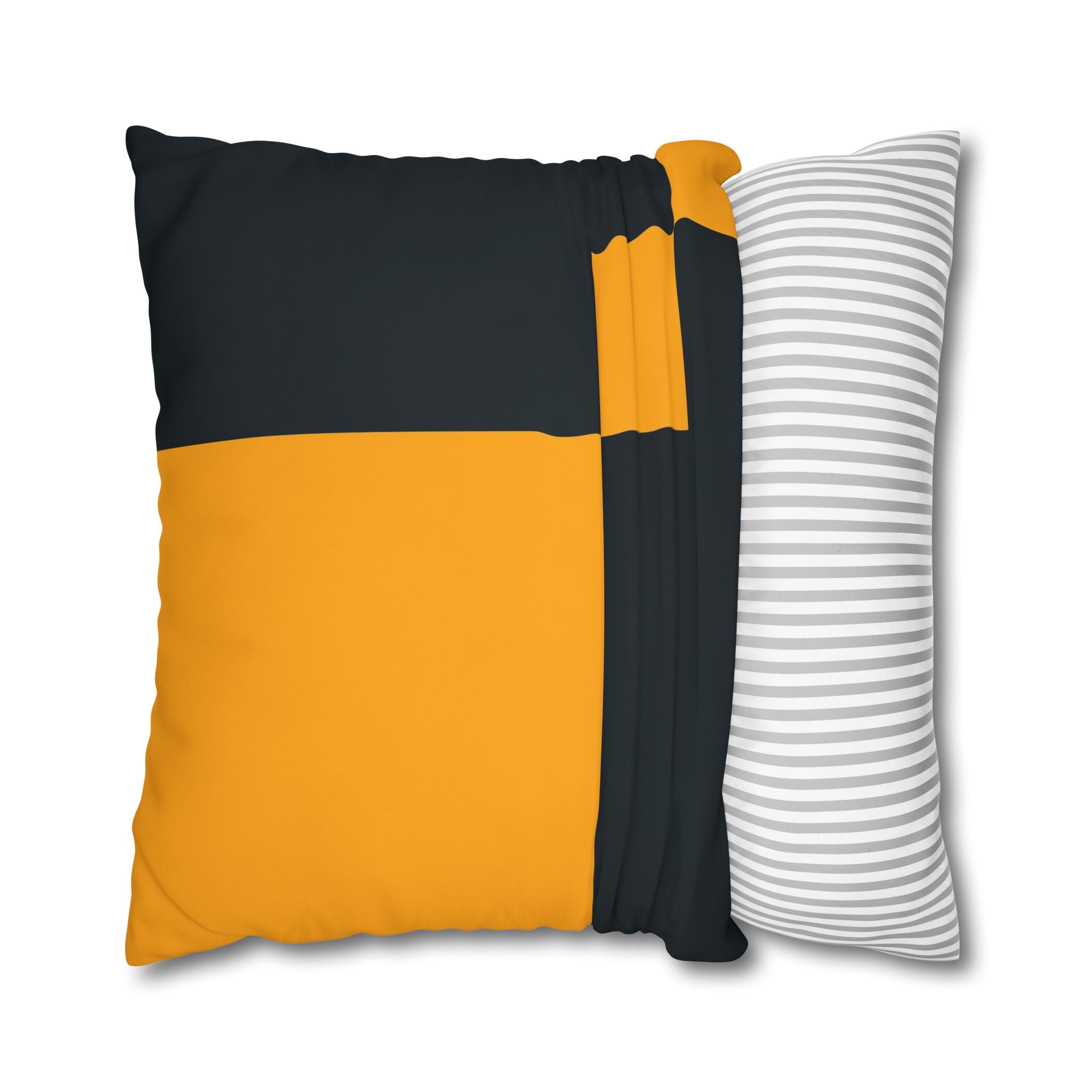 Navy & Gold Abstract Art Pillowcase