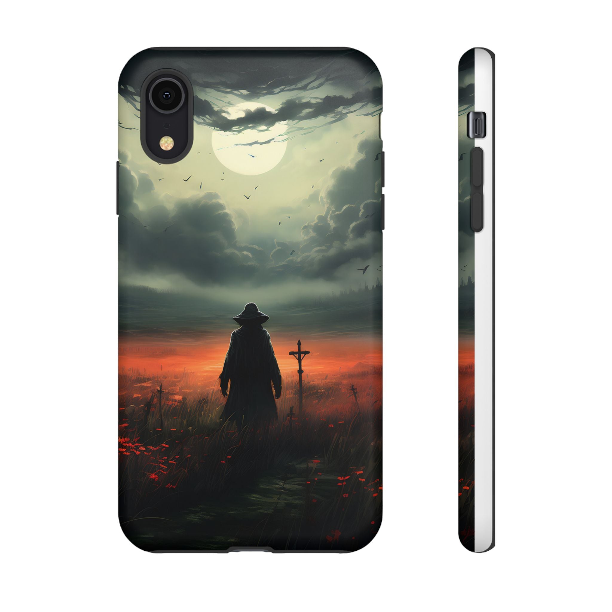 Haunted Field Hexagon Stone iPhone Case