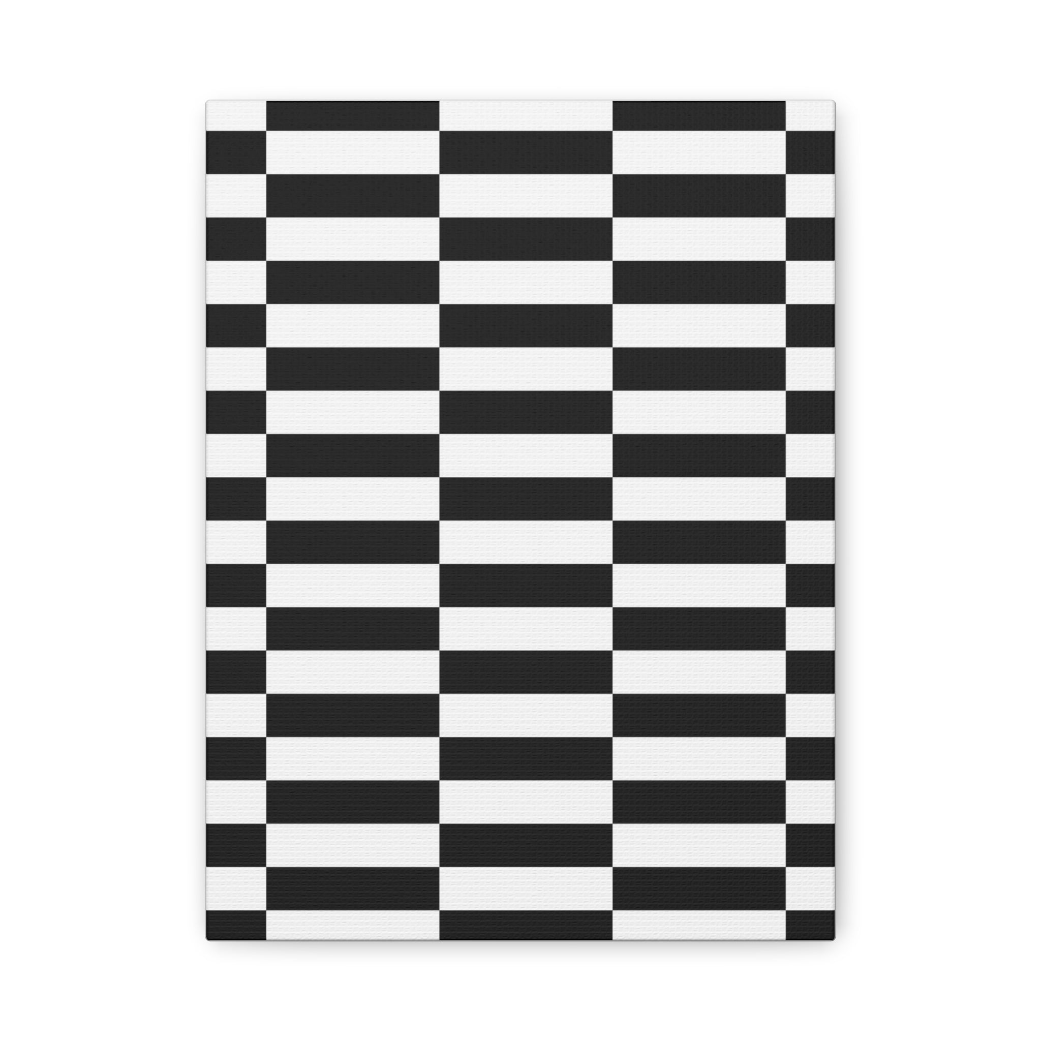 Monochrome Geometric Canvas Art