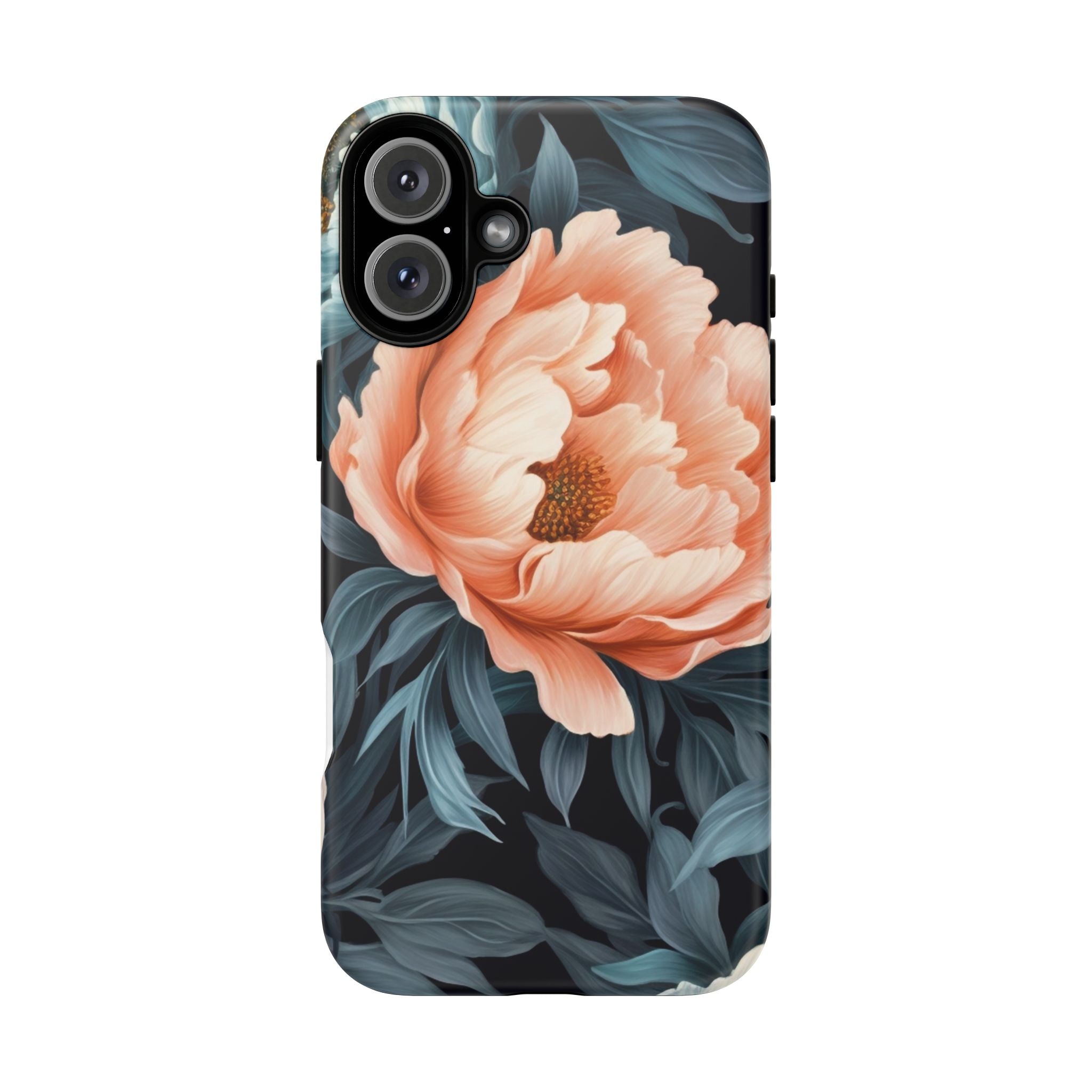 Moody Floral iPhone Case - Hexagon Stone