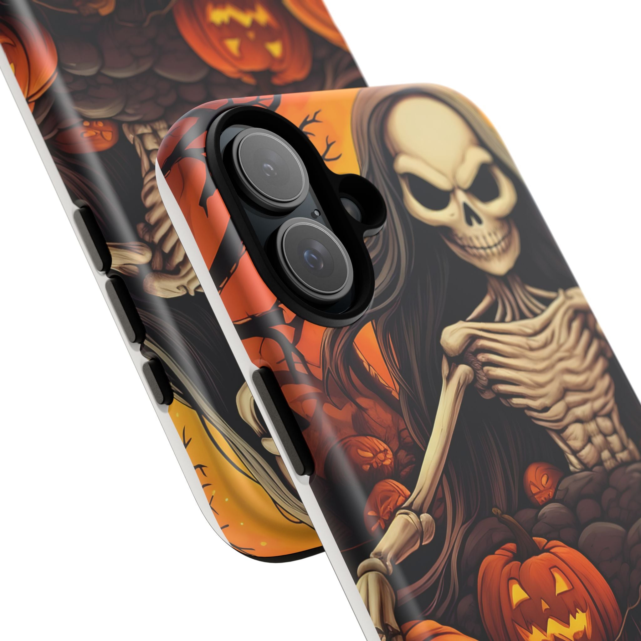 Spooky Skeleton Hexagon iPhone Case