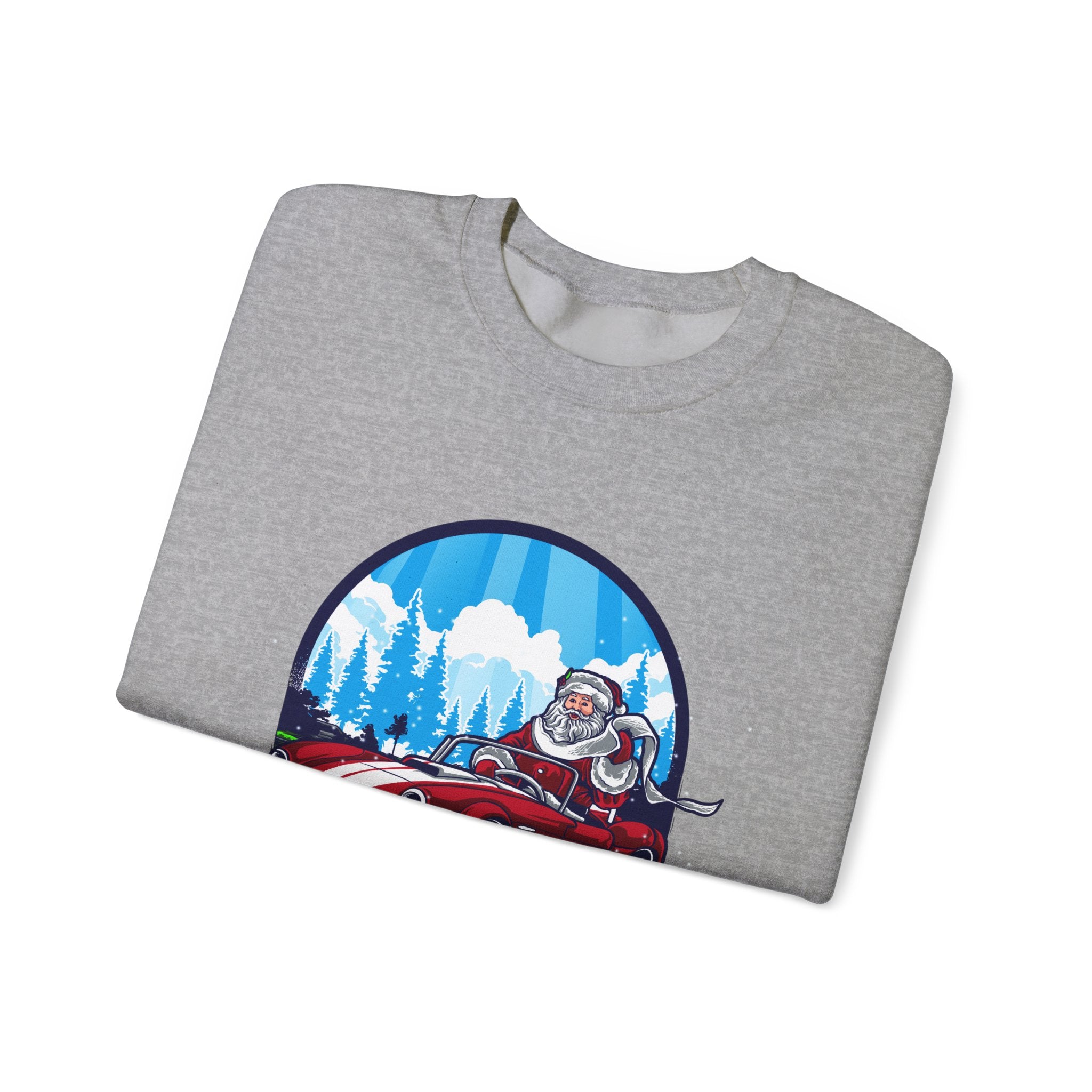 Santa's Hot Rod Christmas Sweatshirt