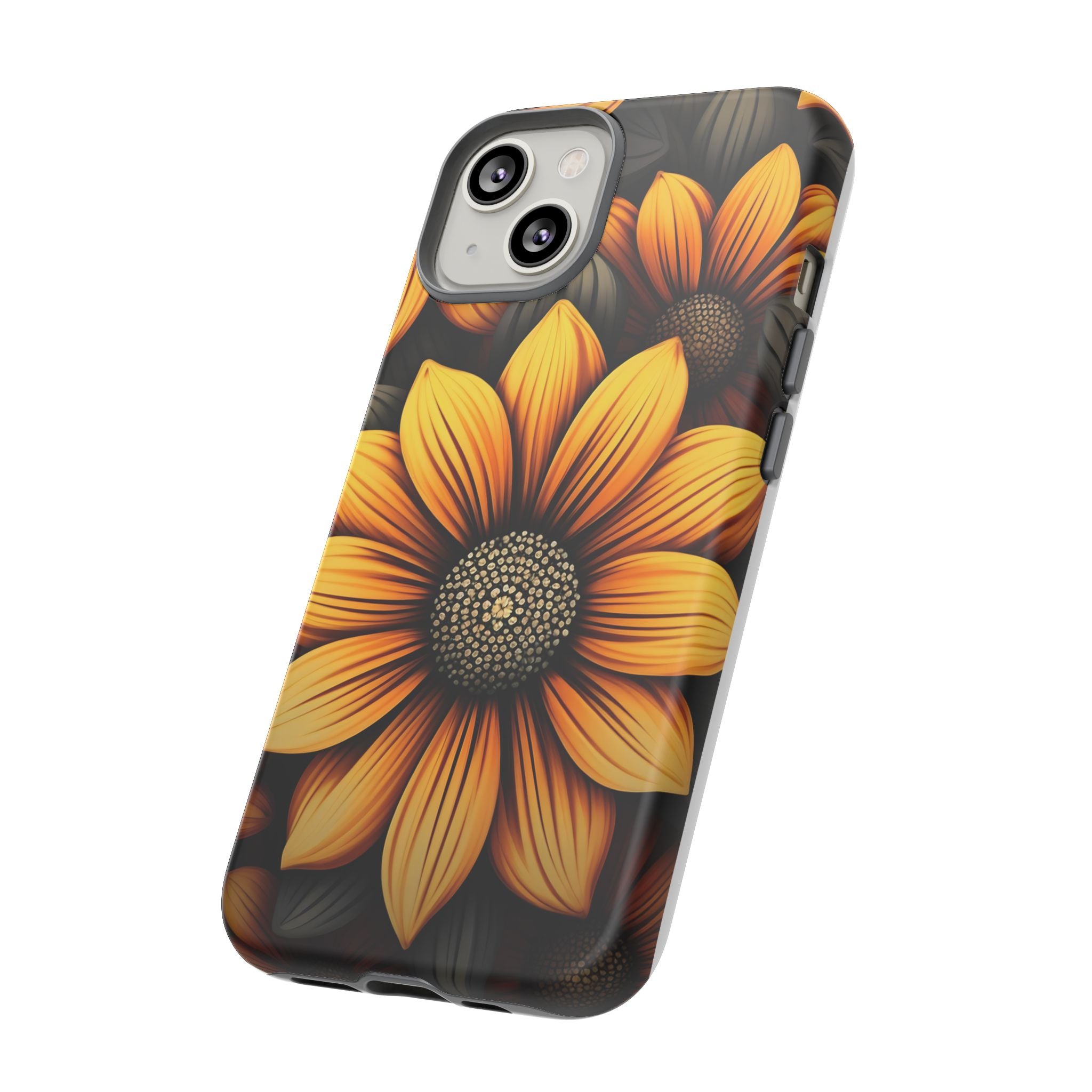 Sunburst Hexagon iPhone Case - Rugged Texture