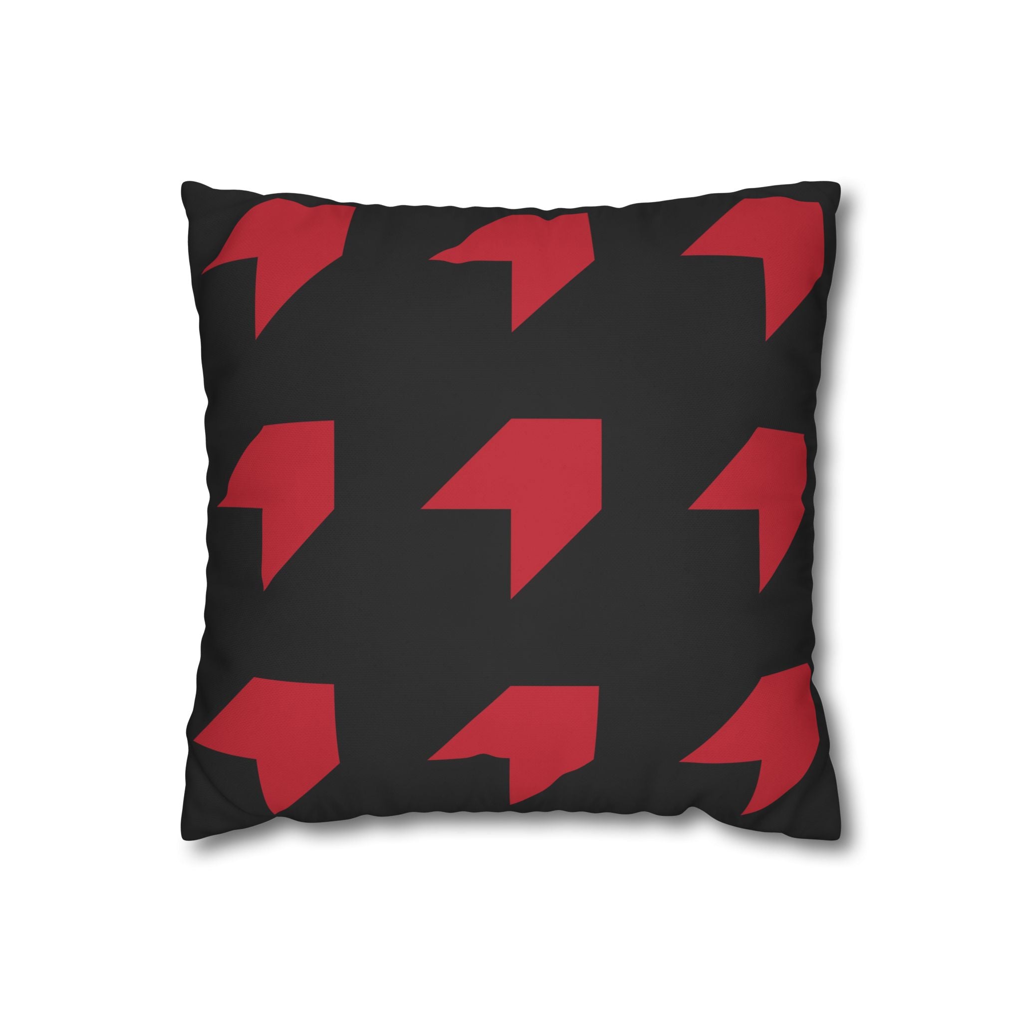 Geometric Arrow Red Pillowcase