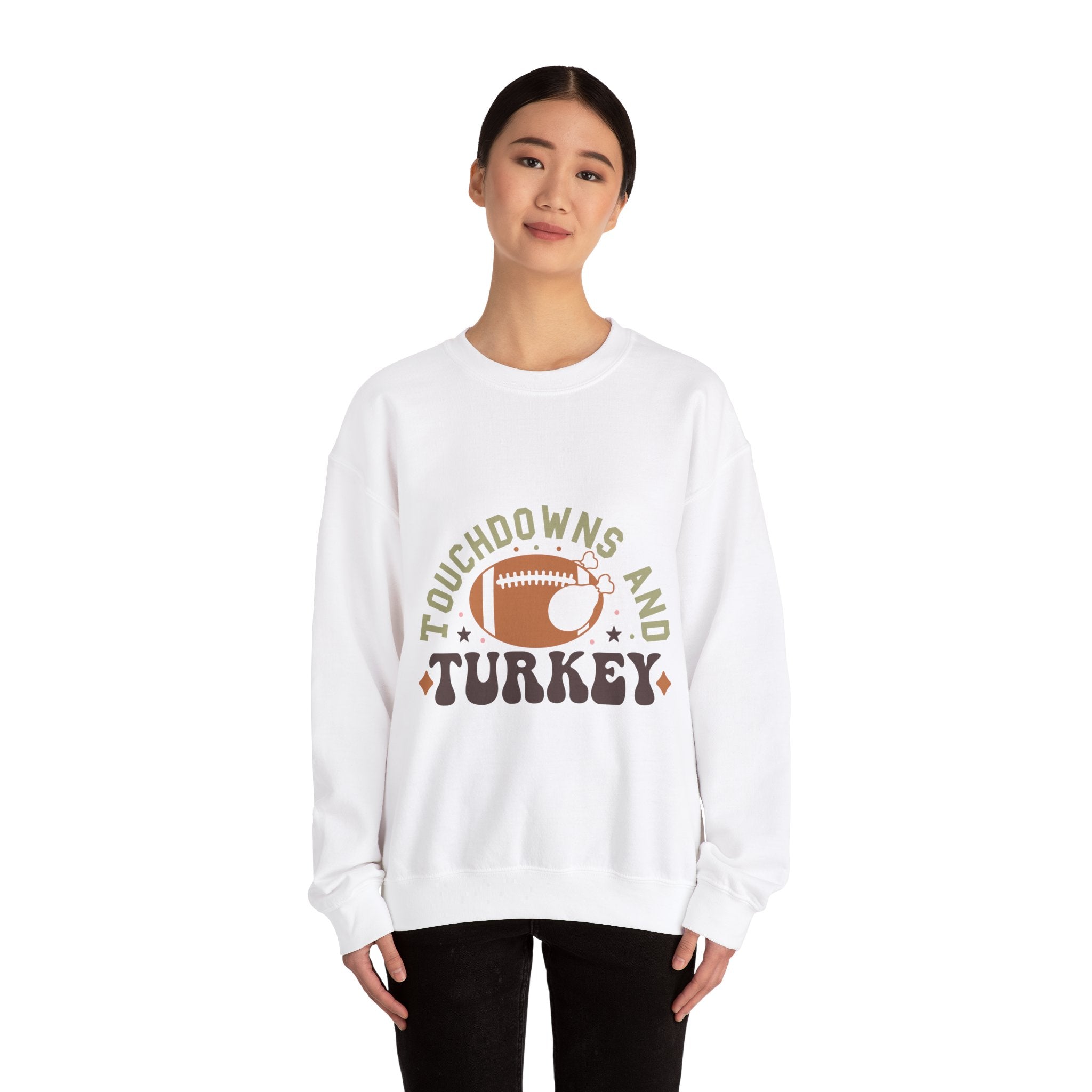 Touchdowns & Turkey Thanksgiving Sweatshirt