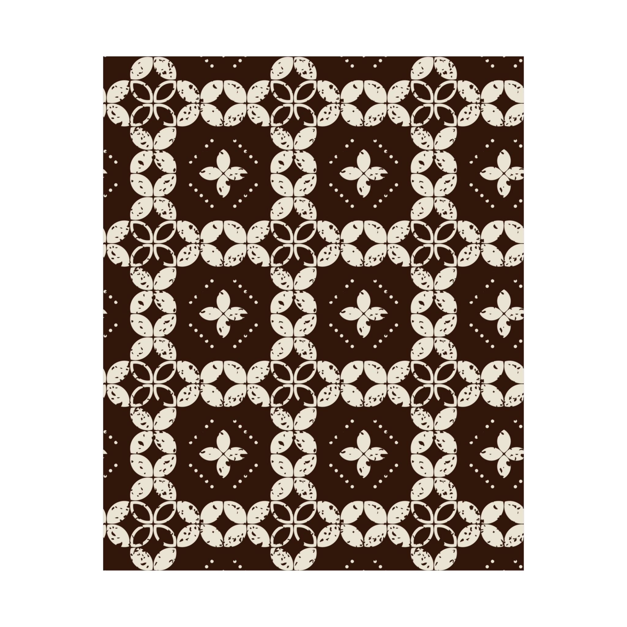 Rustic Geometric Floral Poster Art