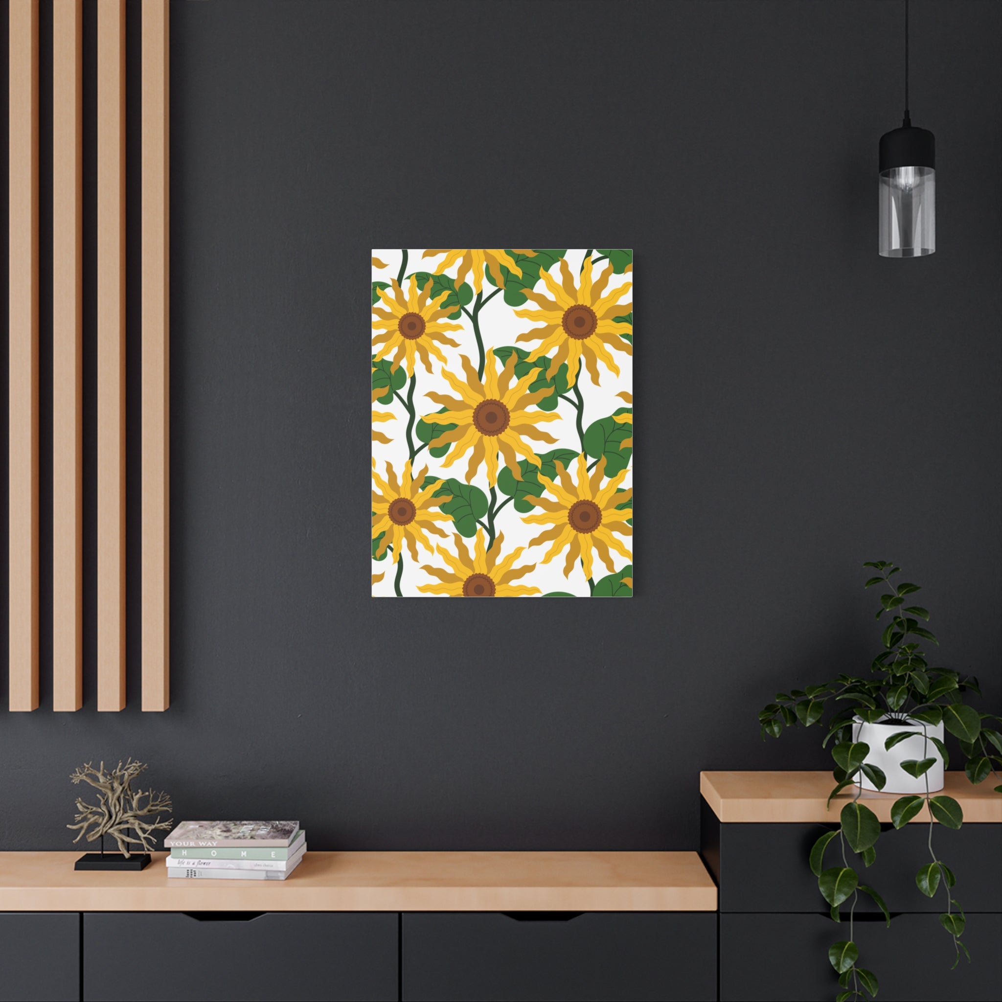 Bold Sunflower Canvas Art Print