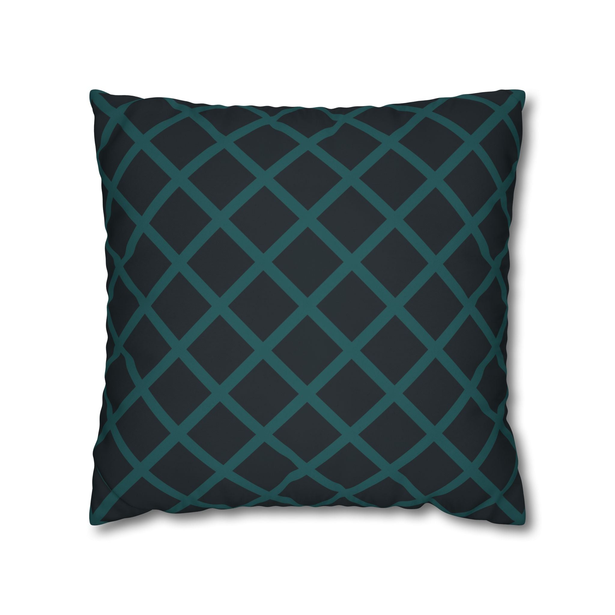 Teal Geometric Pillowcase - Modern Design