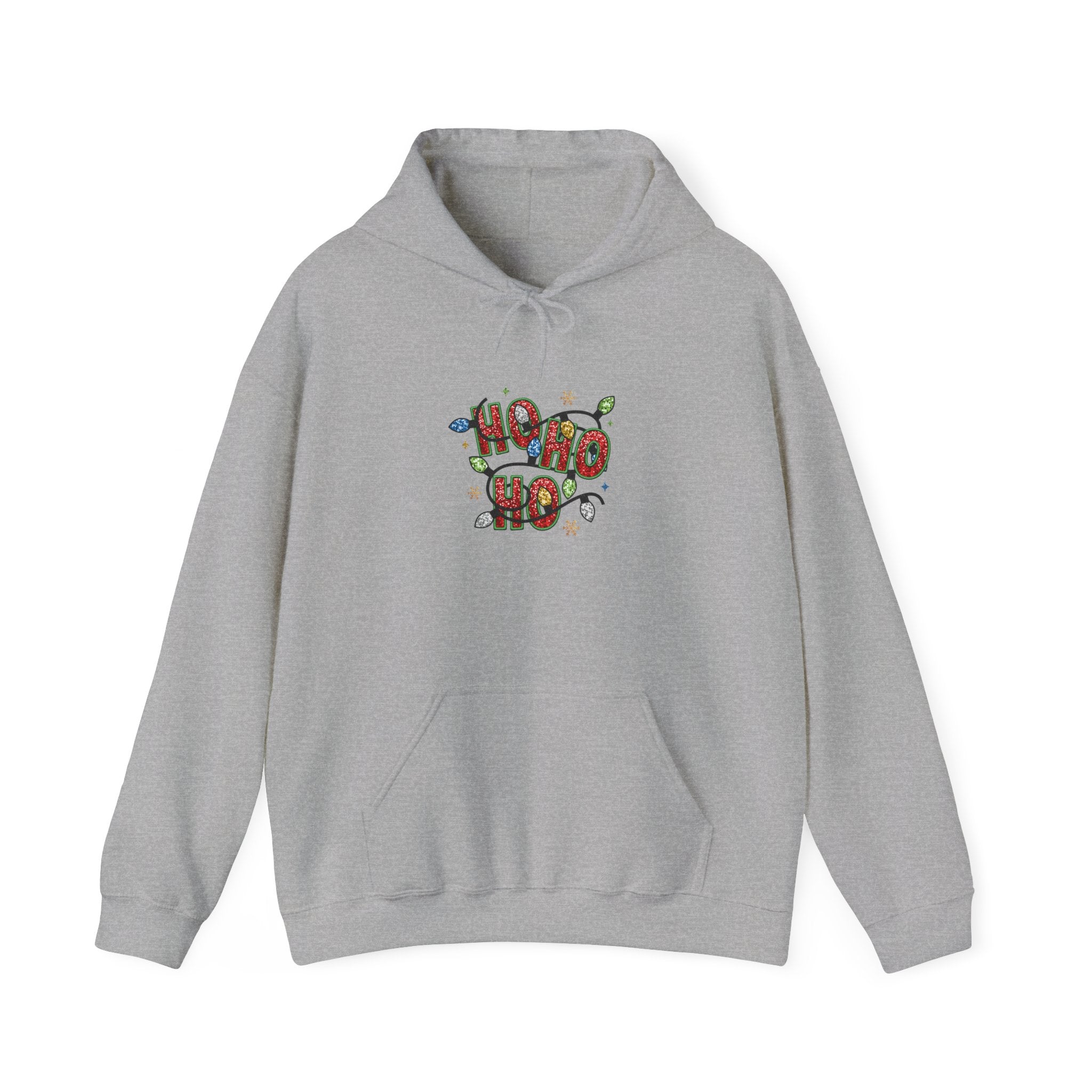 Glittery HO HO HO Christmas Hoodie