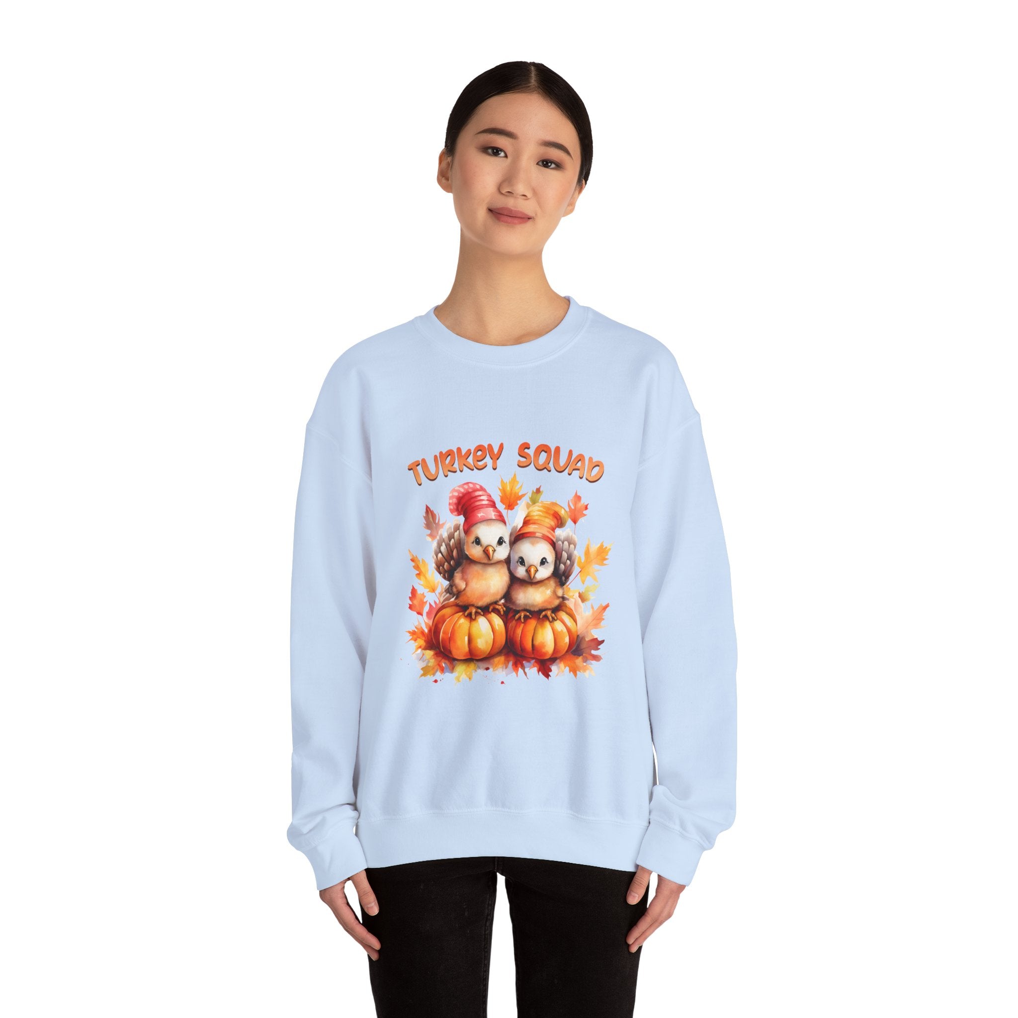 Turkey Squad Chick Thanksgiving Sweatshirt