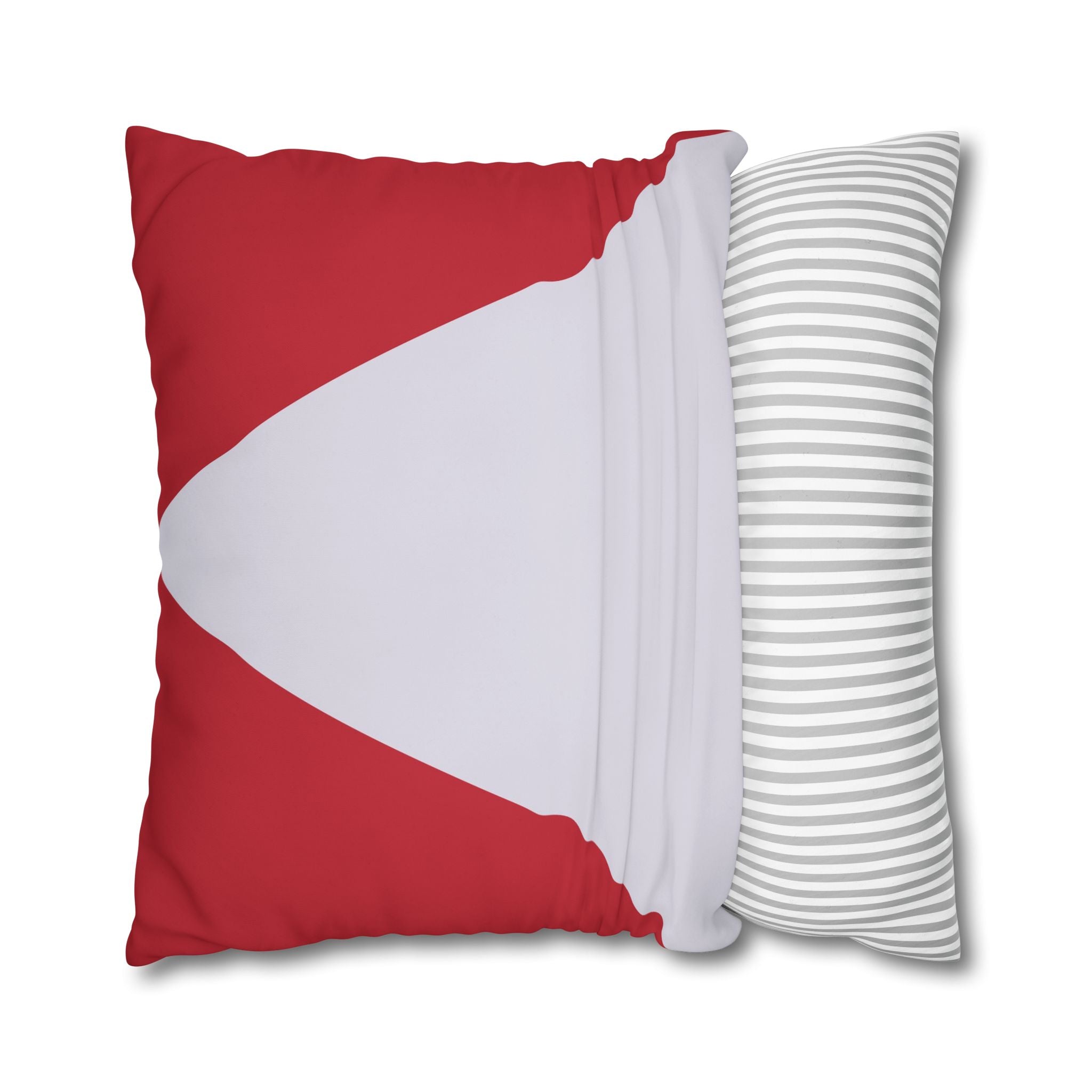 Geometric Crimson & Lavender Pillowcase