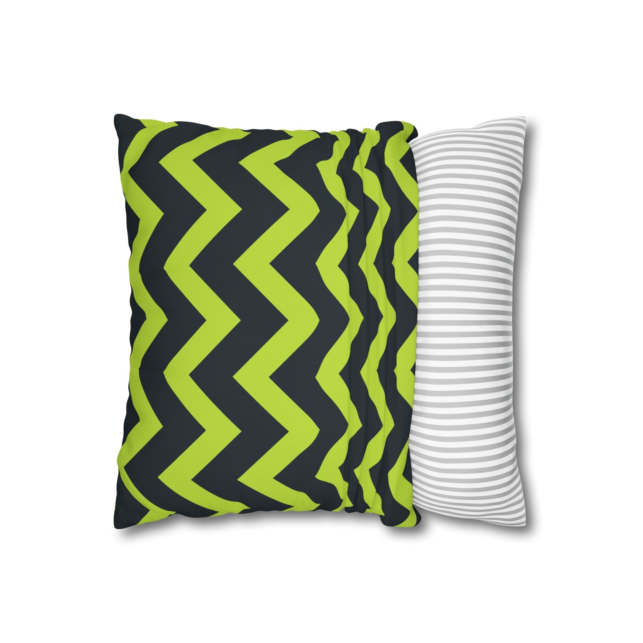 Teal & Lime Zigzag Chevron Pillowcase