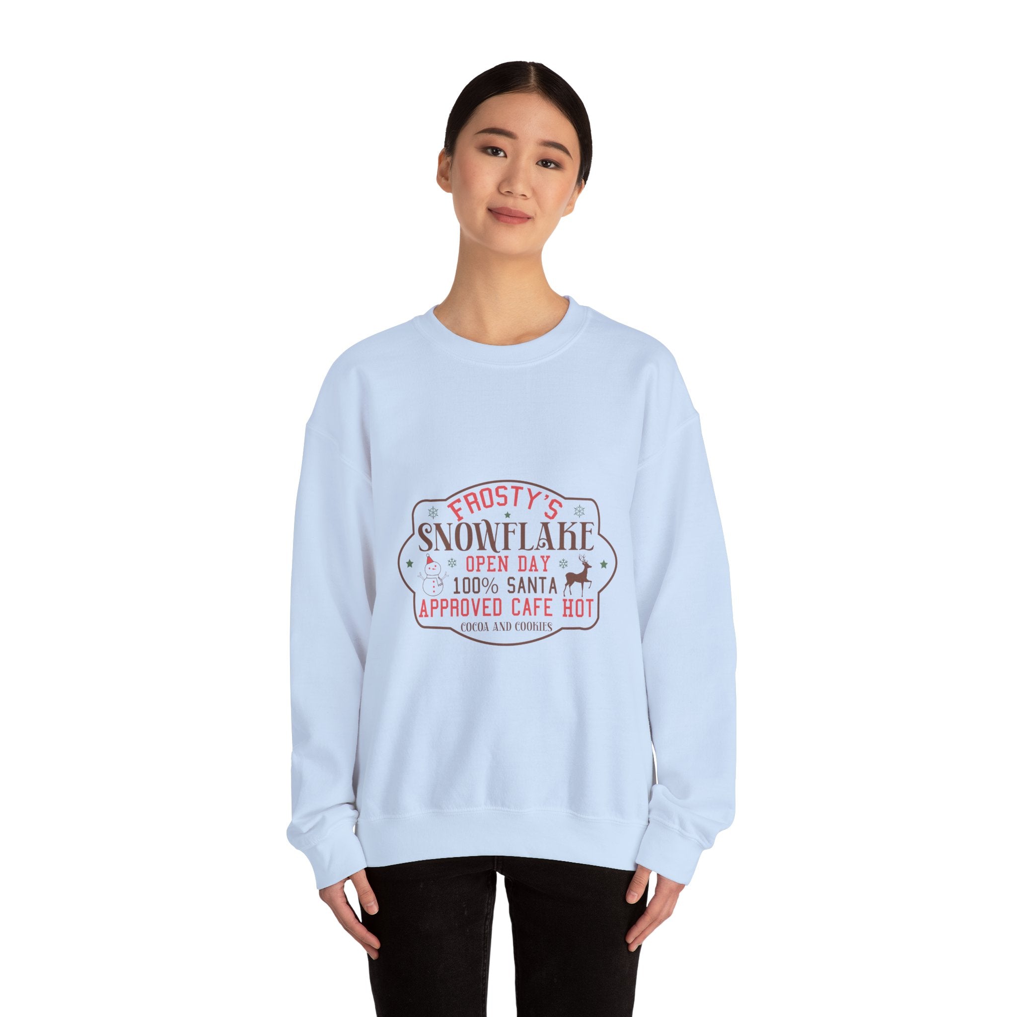 Frosty's Snowflake Cafe Christmas Sweatshirt