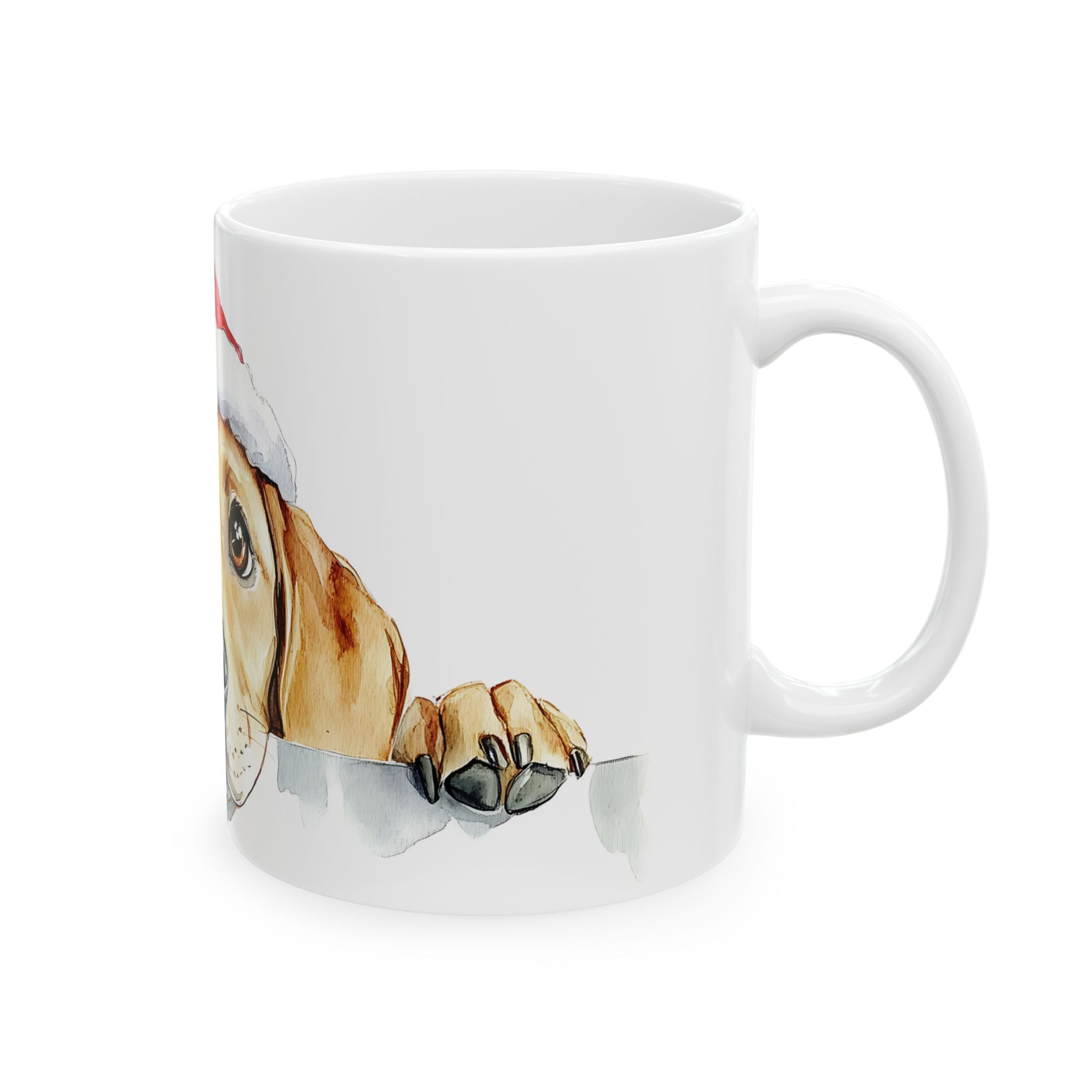 Santa Paws Lab Mug: Christmas Dog