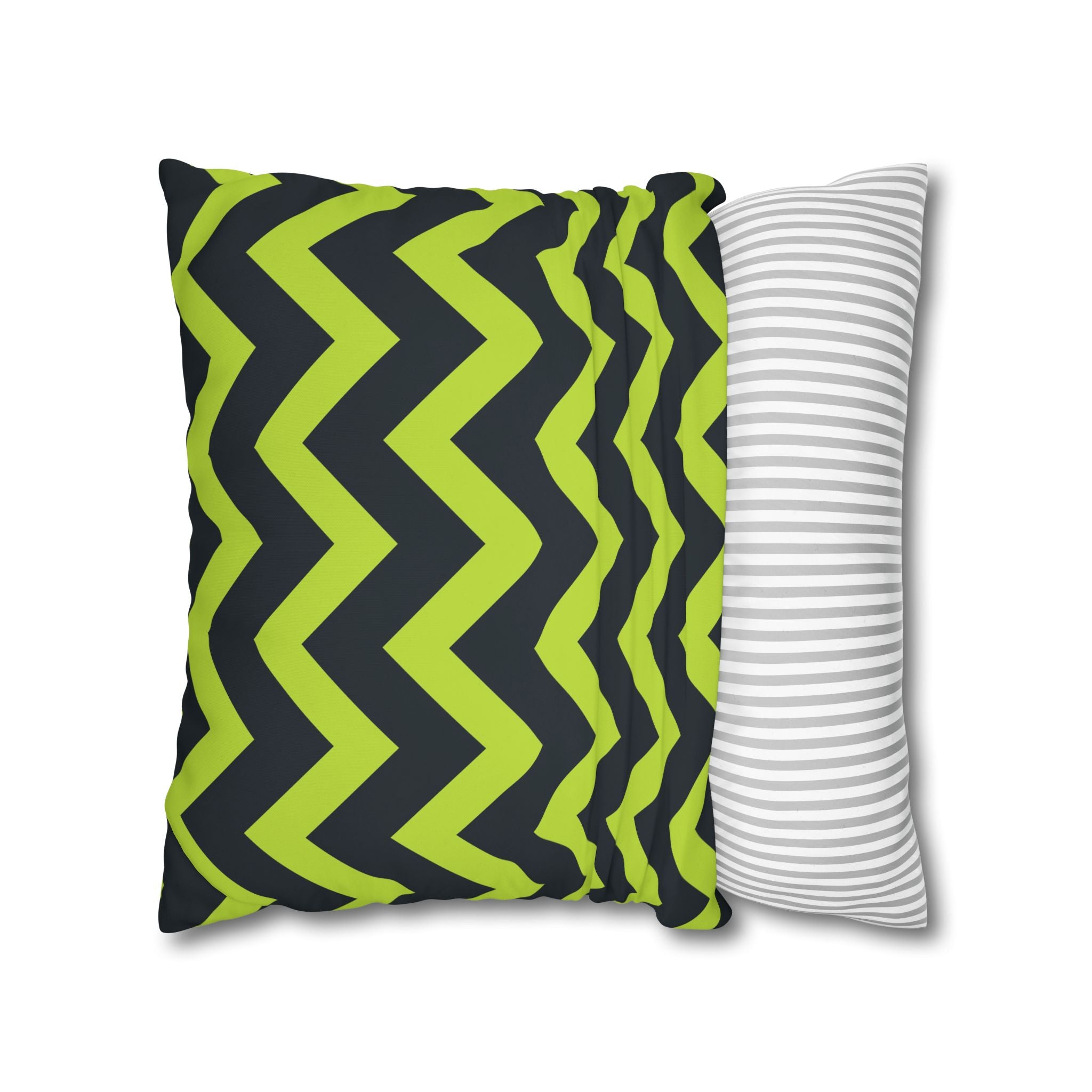 Teal & Lime Zigzag Chevron Pillowcase