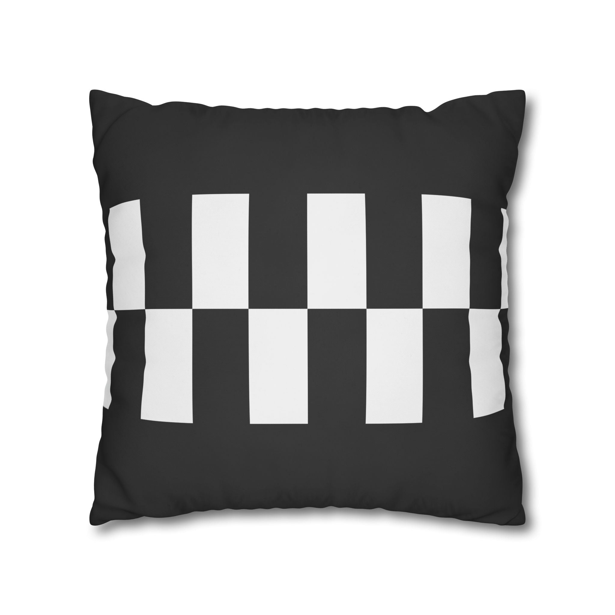 Black & White Checkered Pillowcase