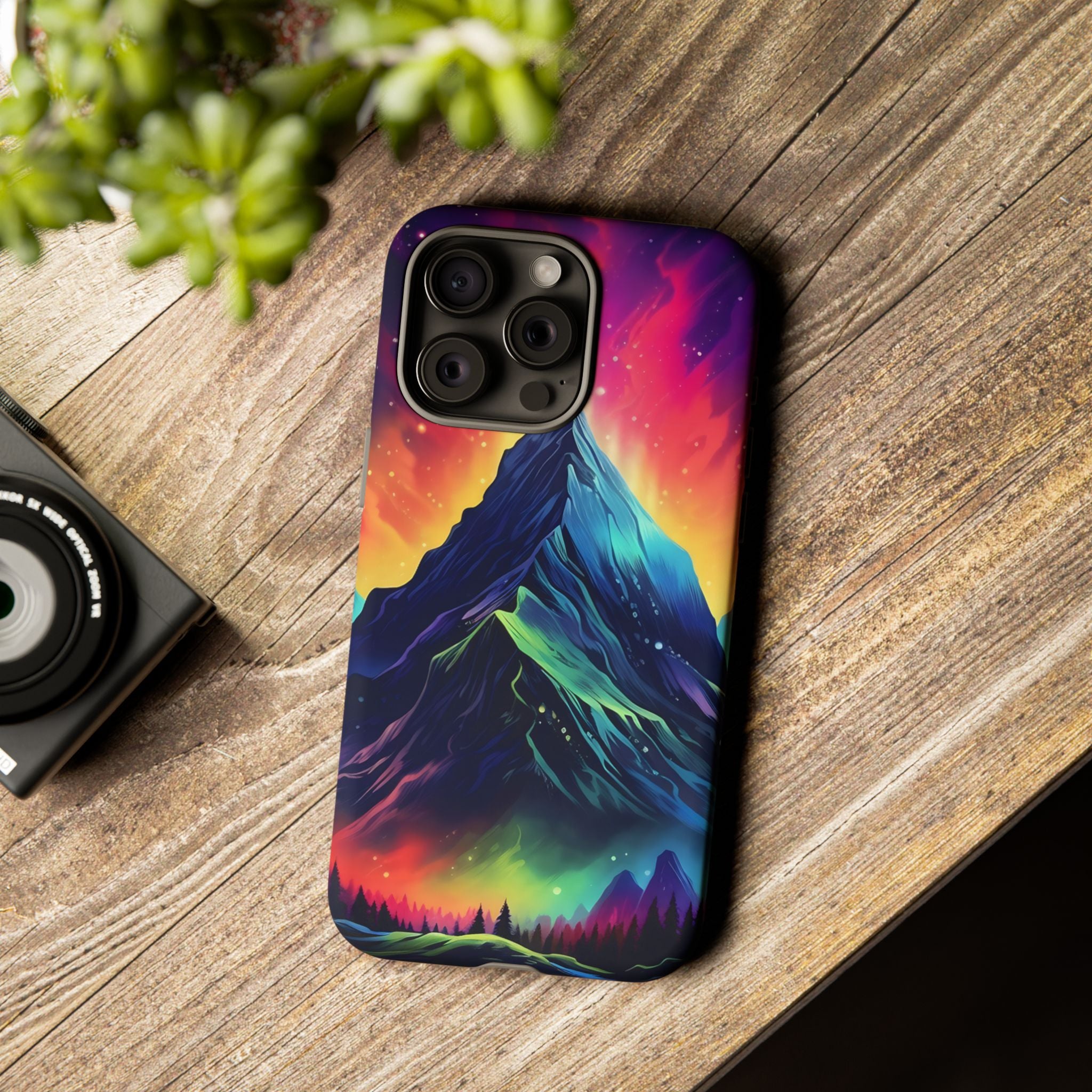 Cosmic Mountain iPhone Case - Hexagon Stone