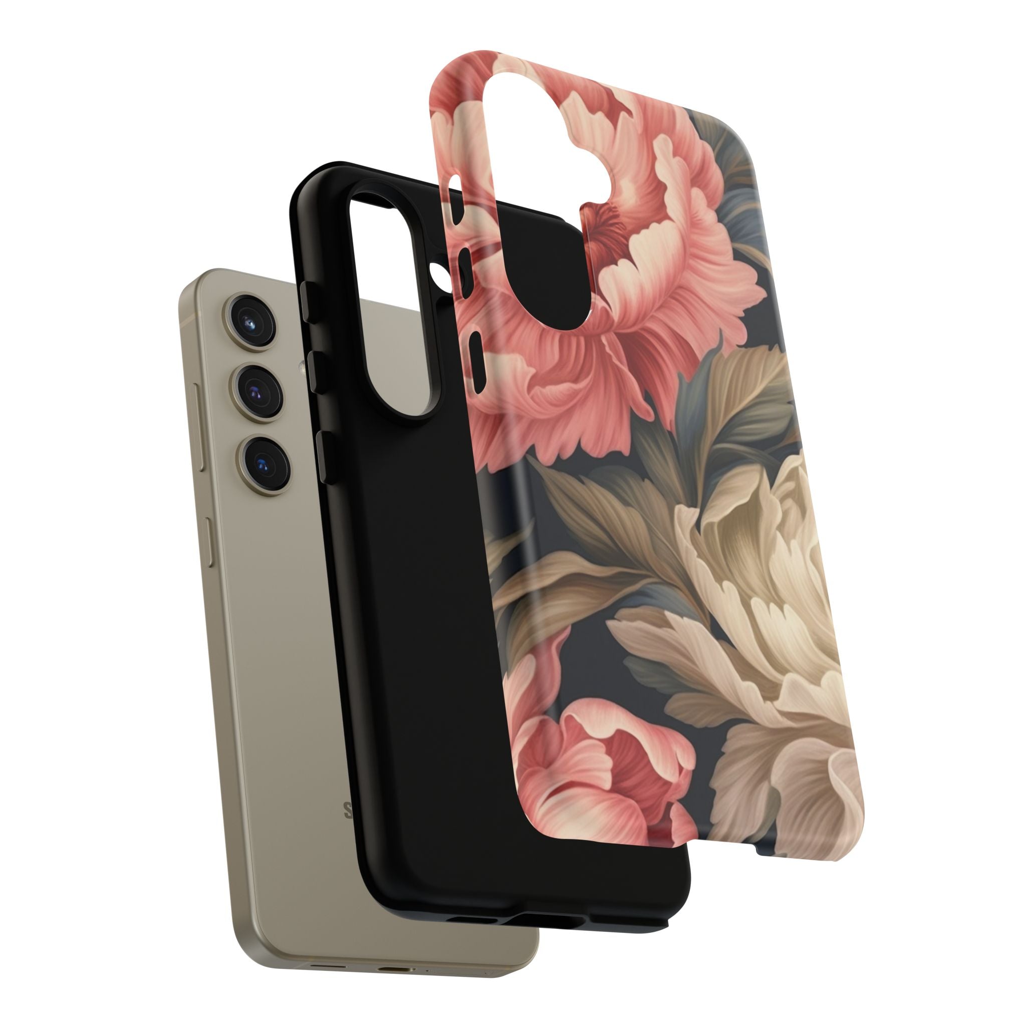 Blush Peony Floral Samsung Phone Case