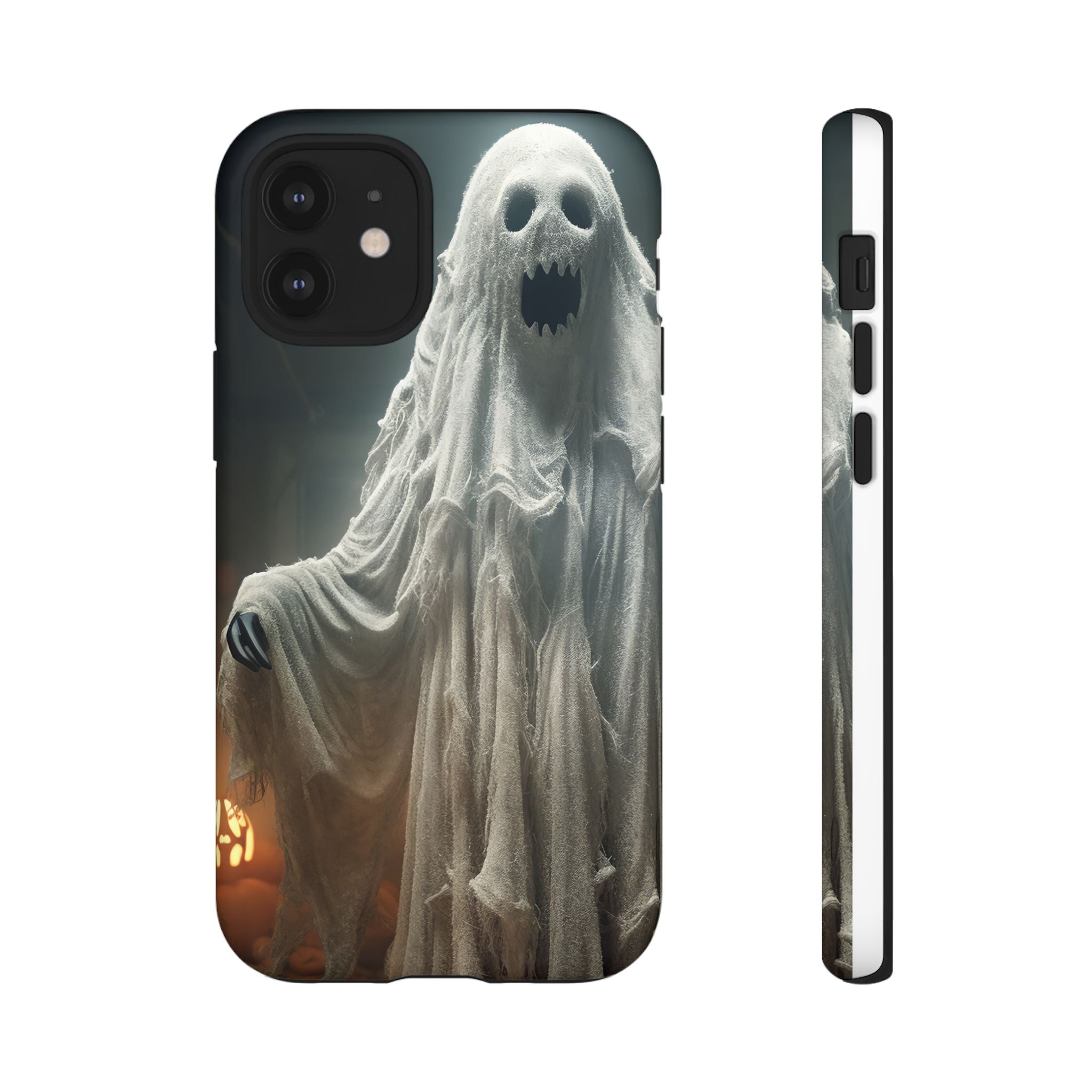 Spooky Ghost Hexagon Stone iPhone Case