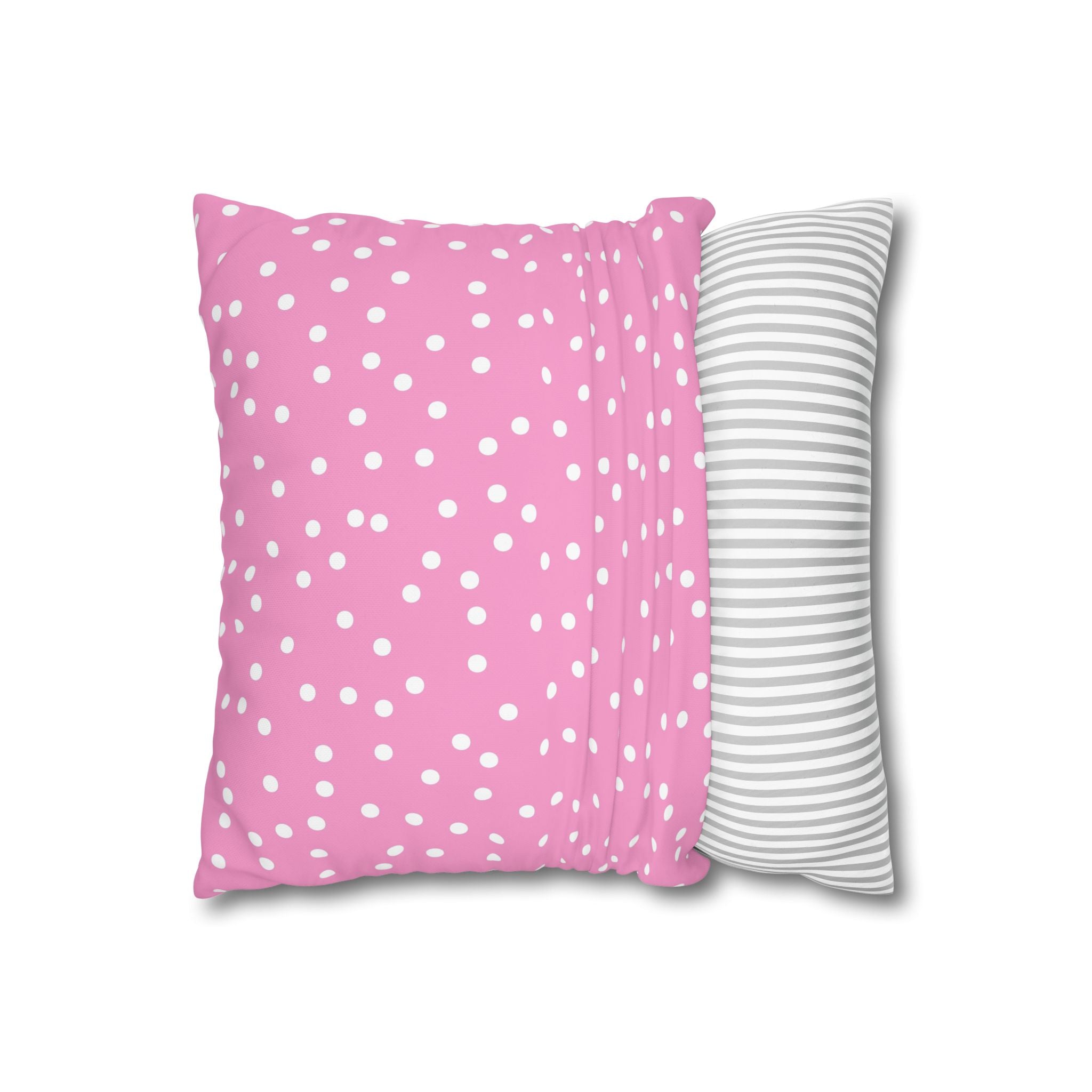 Pink Polka Dot Pillowcase - Sweet Dreams