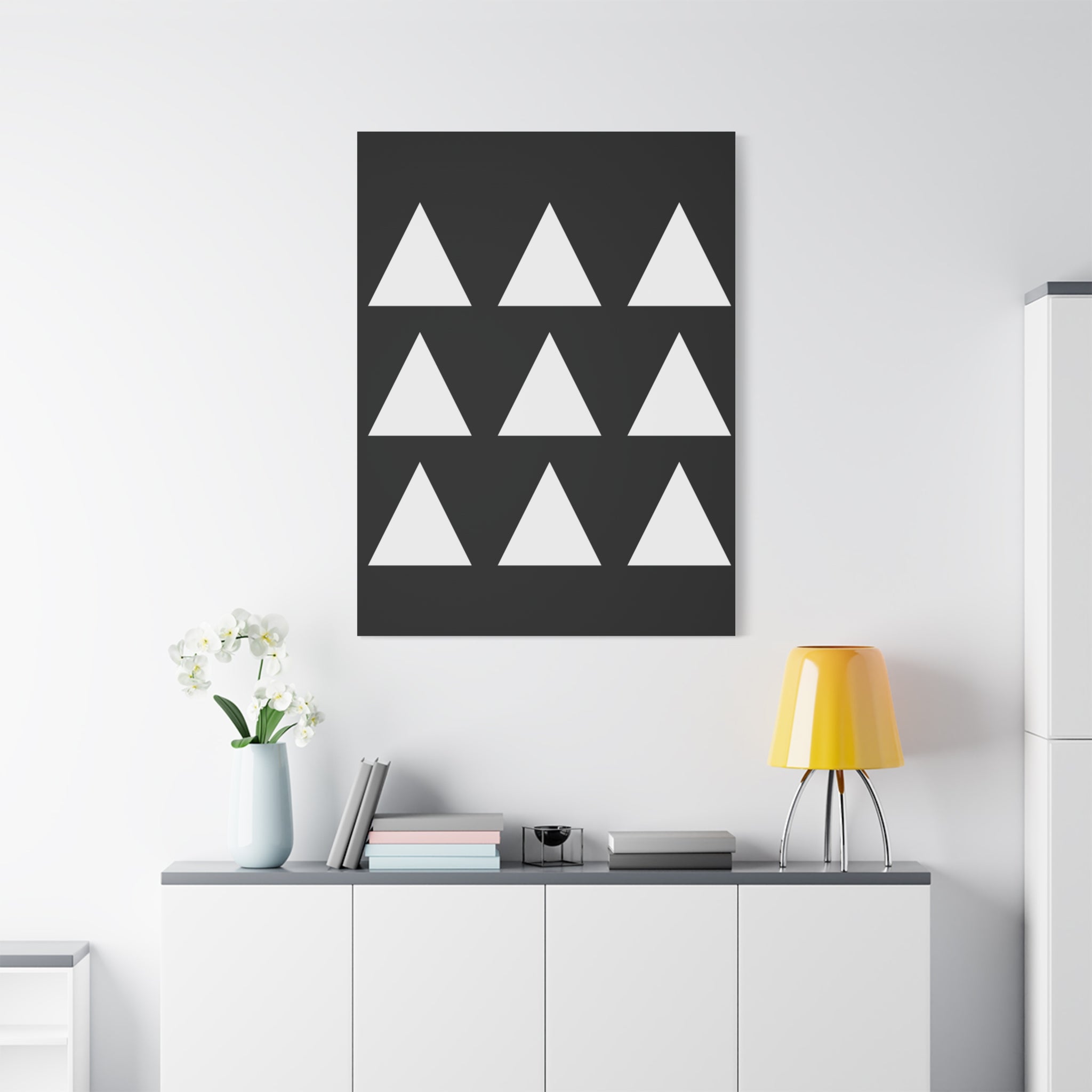 Geometric Triangle Canvas Art - Minimalist