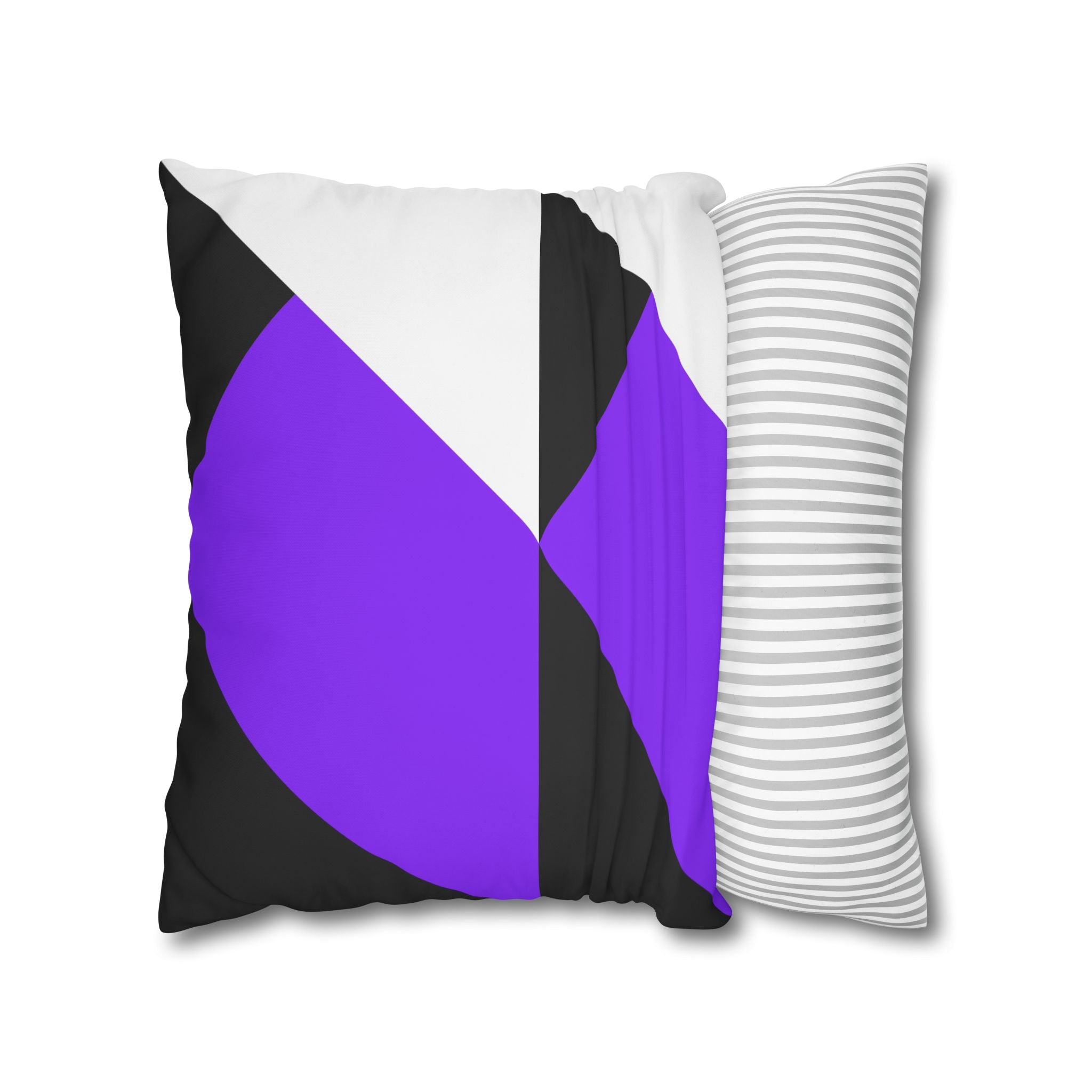 Geometric Purple Triangle Pillowcase