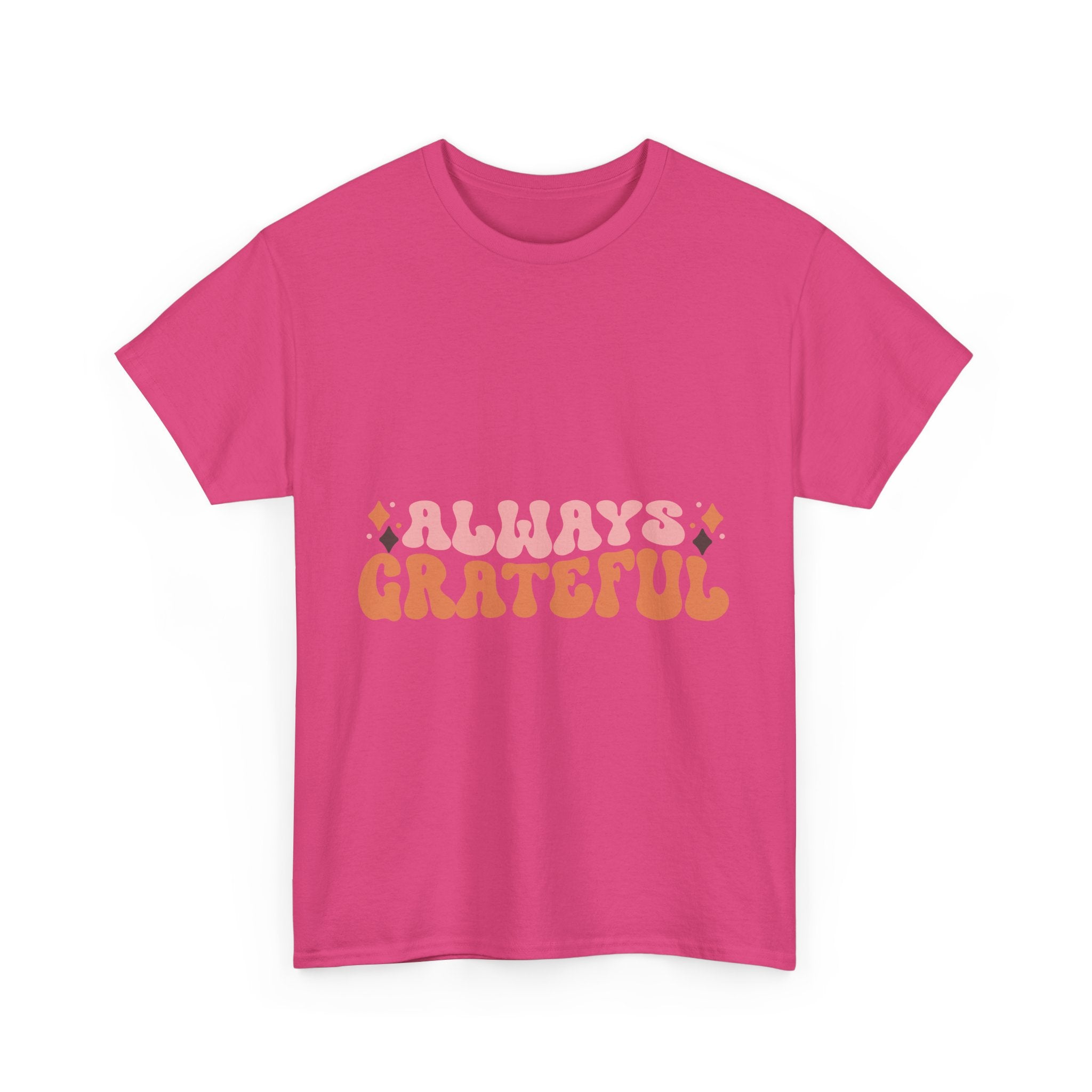 Always Grateful Retro 70s Thanksgiving Tee