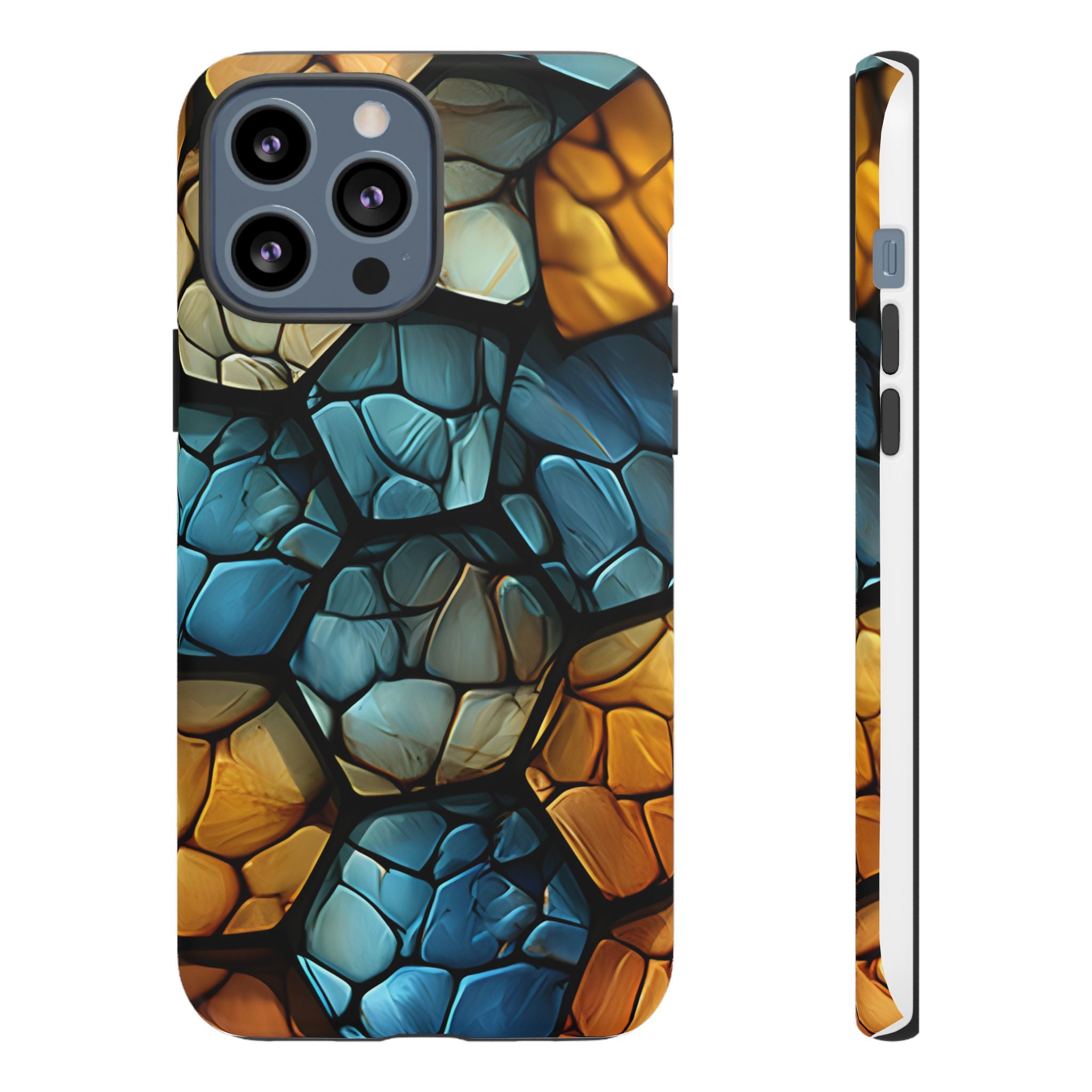 Abstract Stone Mosaic iPhone Case