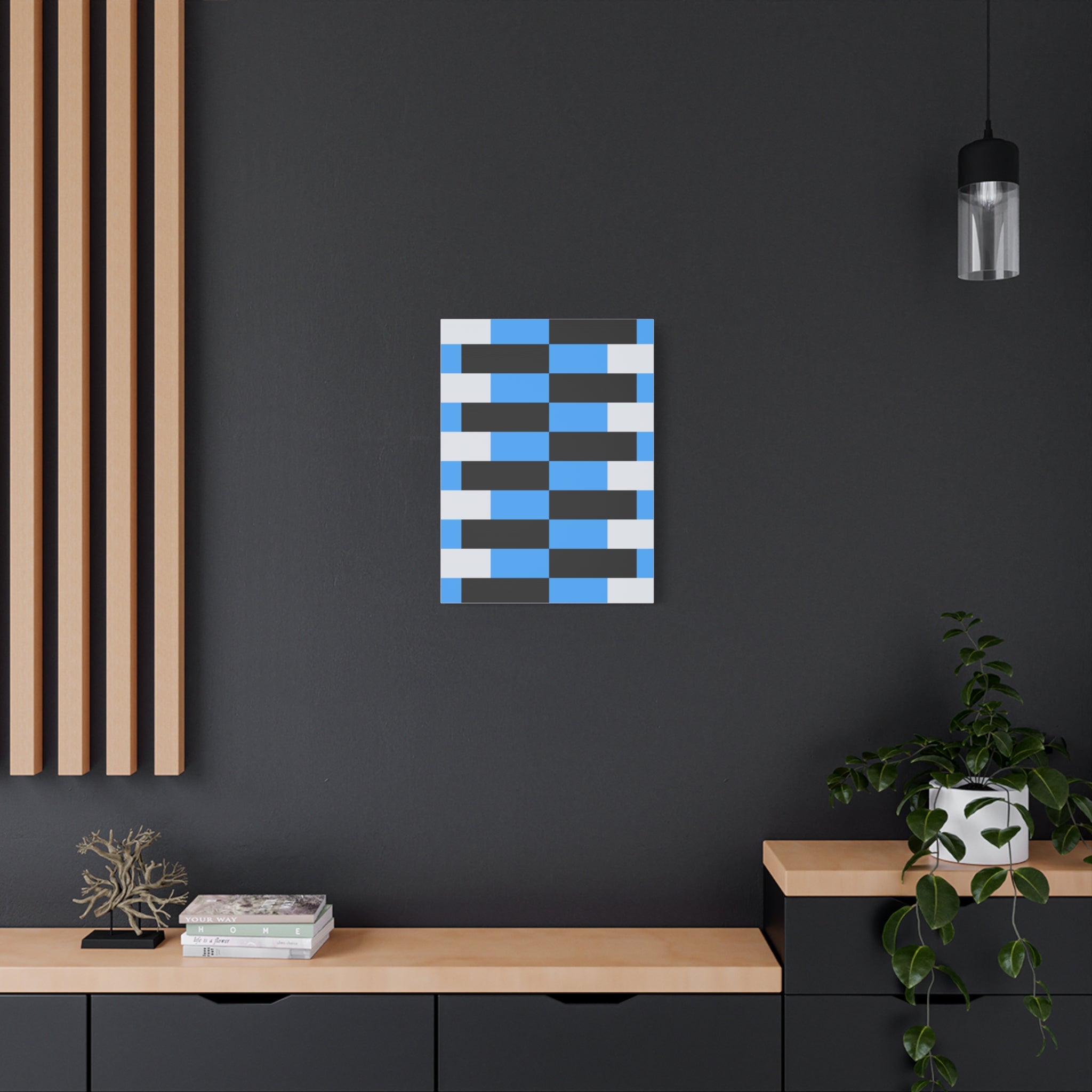 Geometric Abstract Canvas Art Print