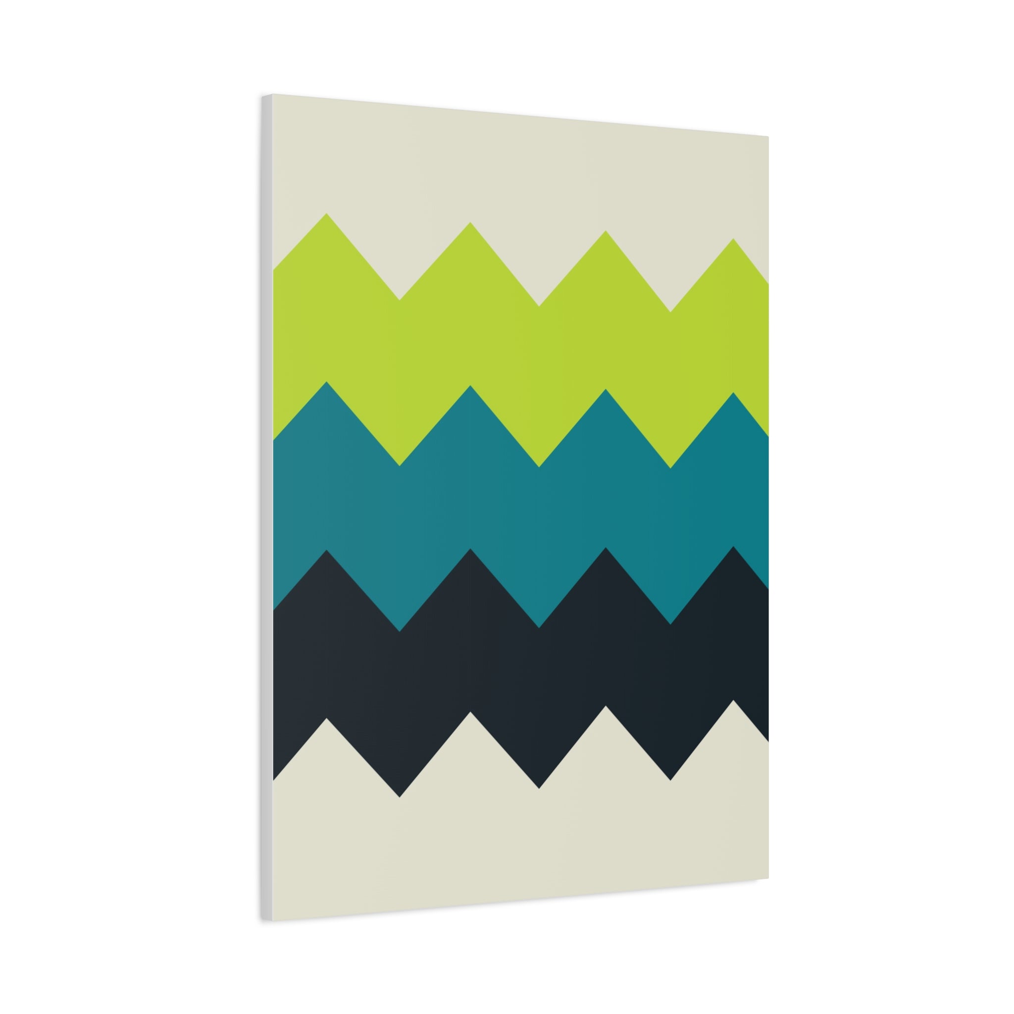 Abstract Geo Zigzag Canvas Art Print