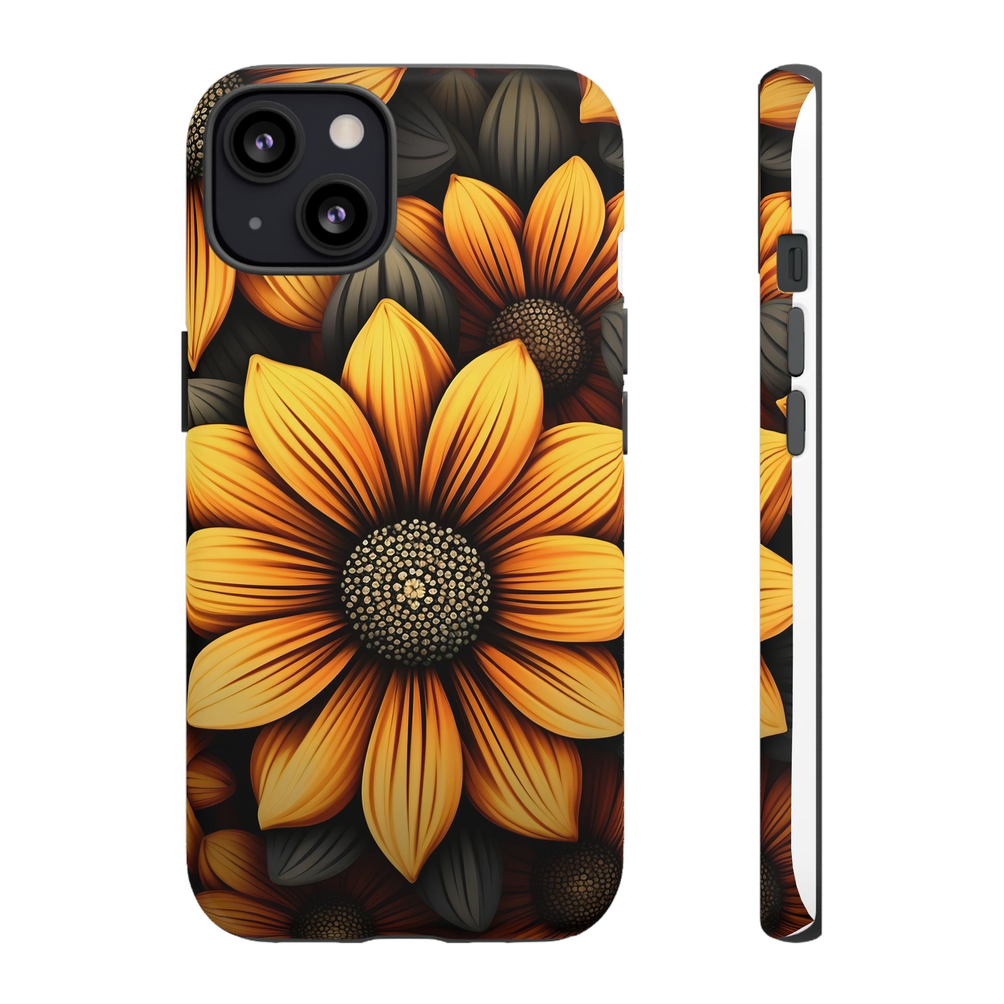 Sunburst Hexagon iPhone Case - Rugged Texture