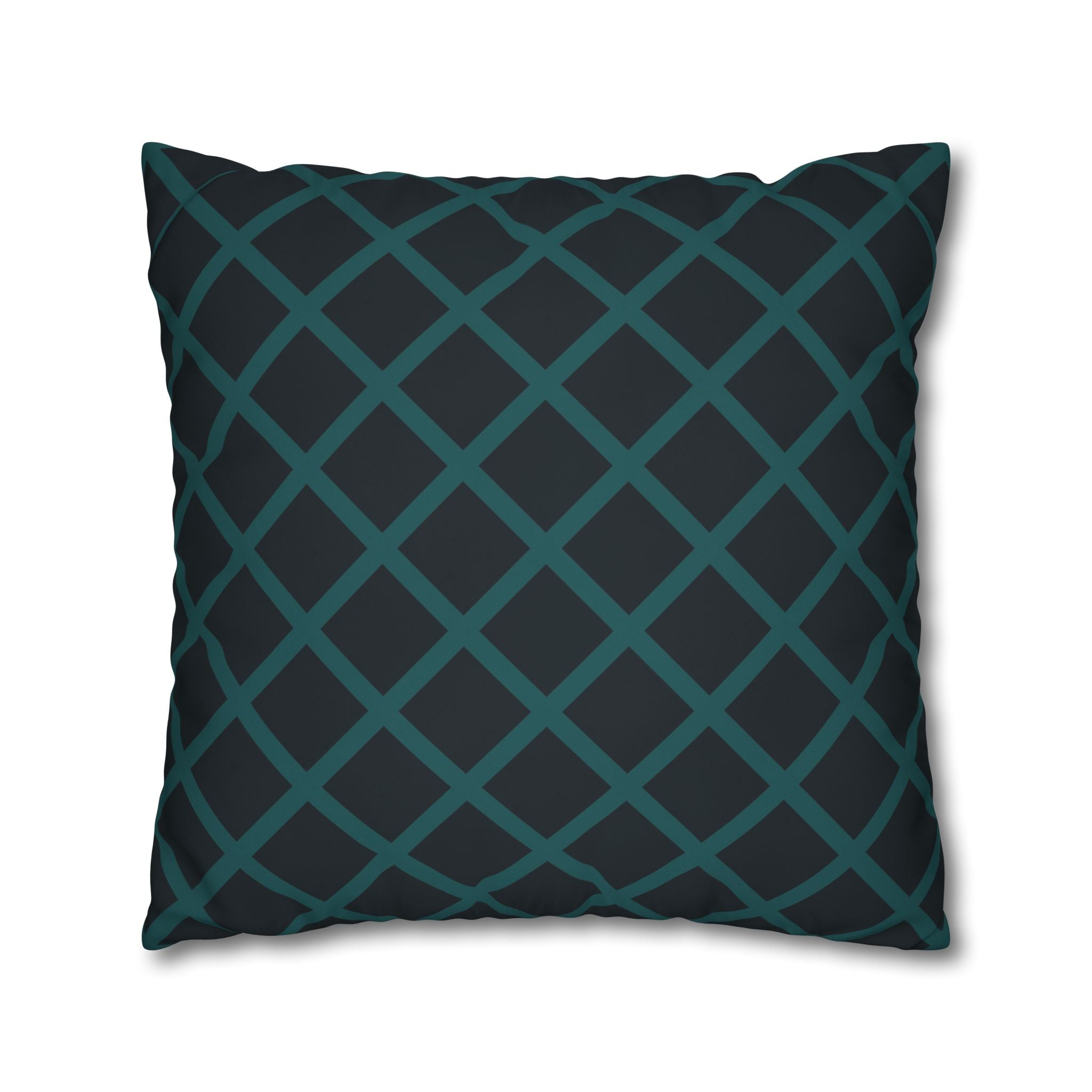 Teal Geometric Pillowcase - Modern Design