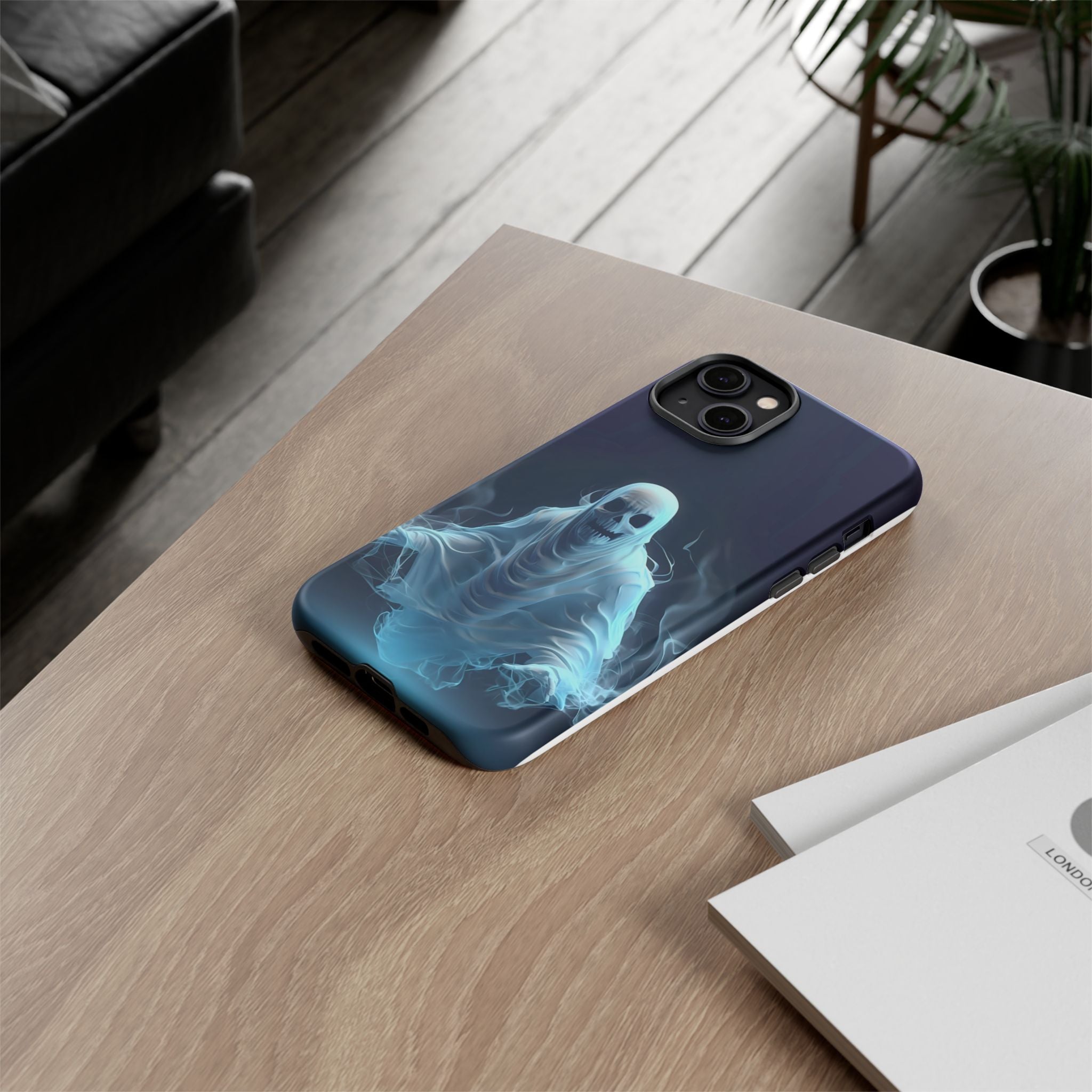 Ethereal Ghost Hexagon iPhone Case