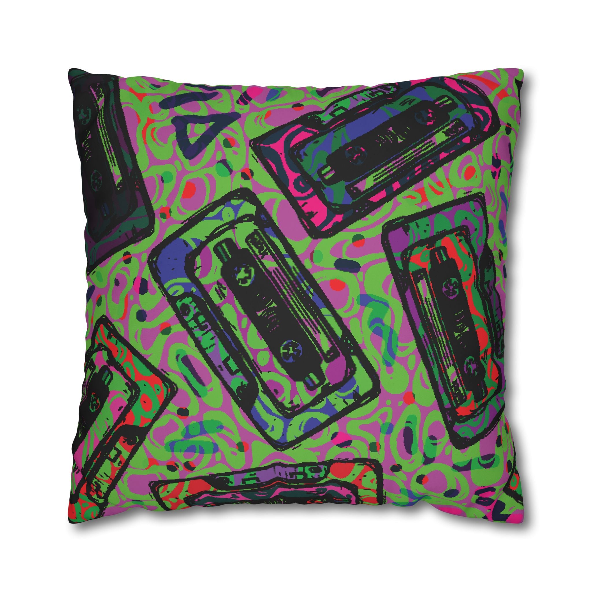 Retro Cassette Tape Pillowcase - 80s Vibe