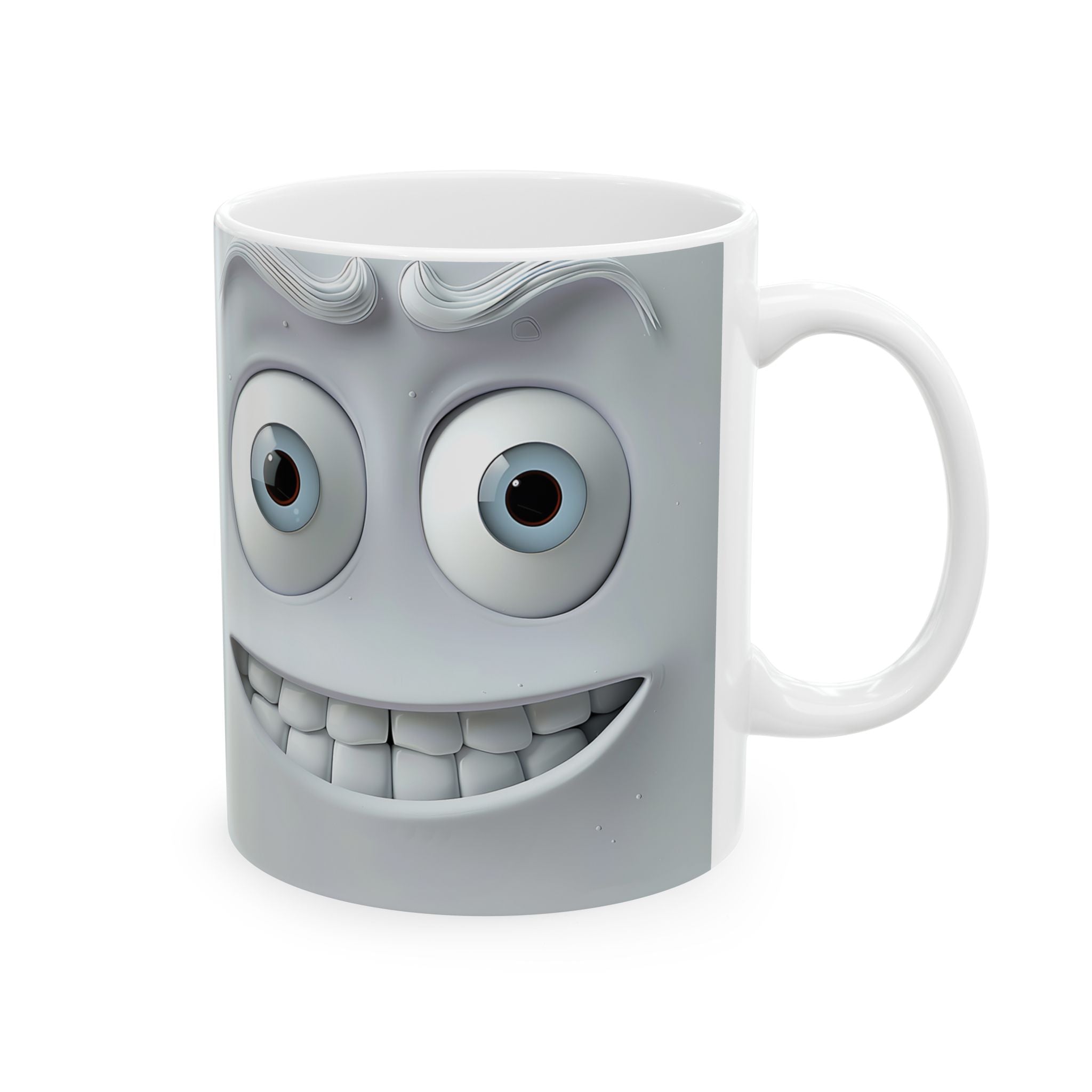 Smiling Face Mugs - Set of 2