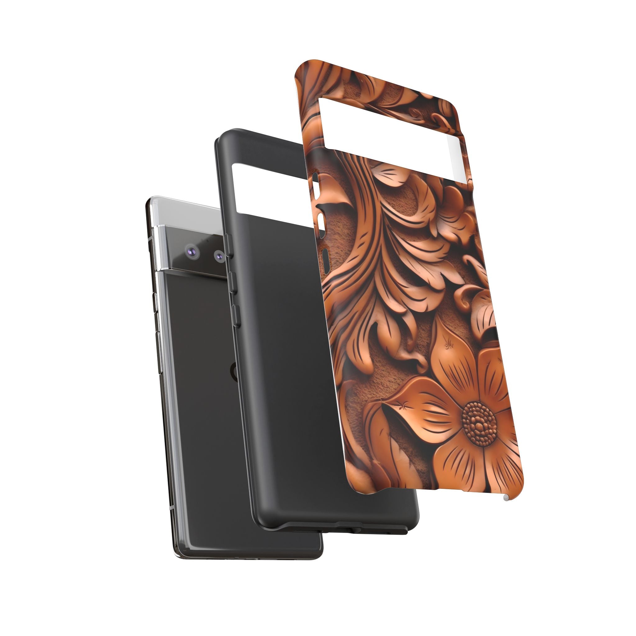 Intricate Wood Carving Design Google Pixel Case (All Models)