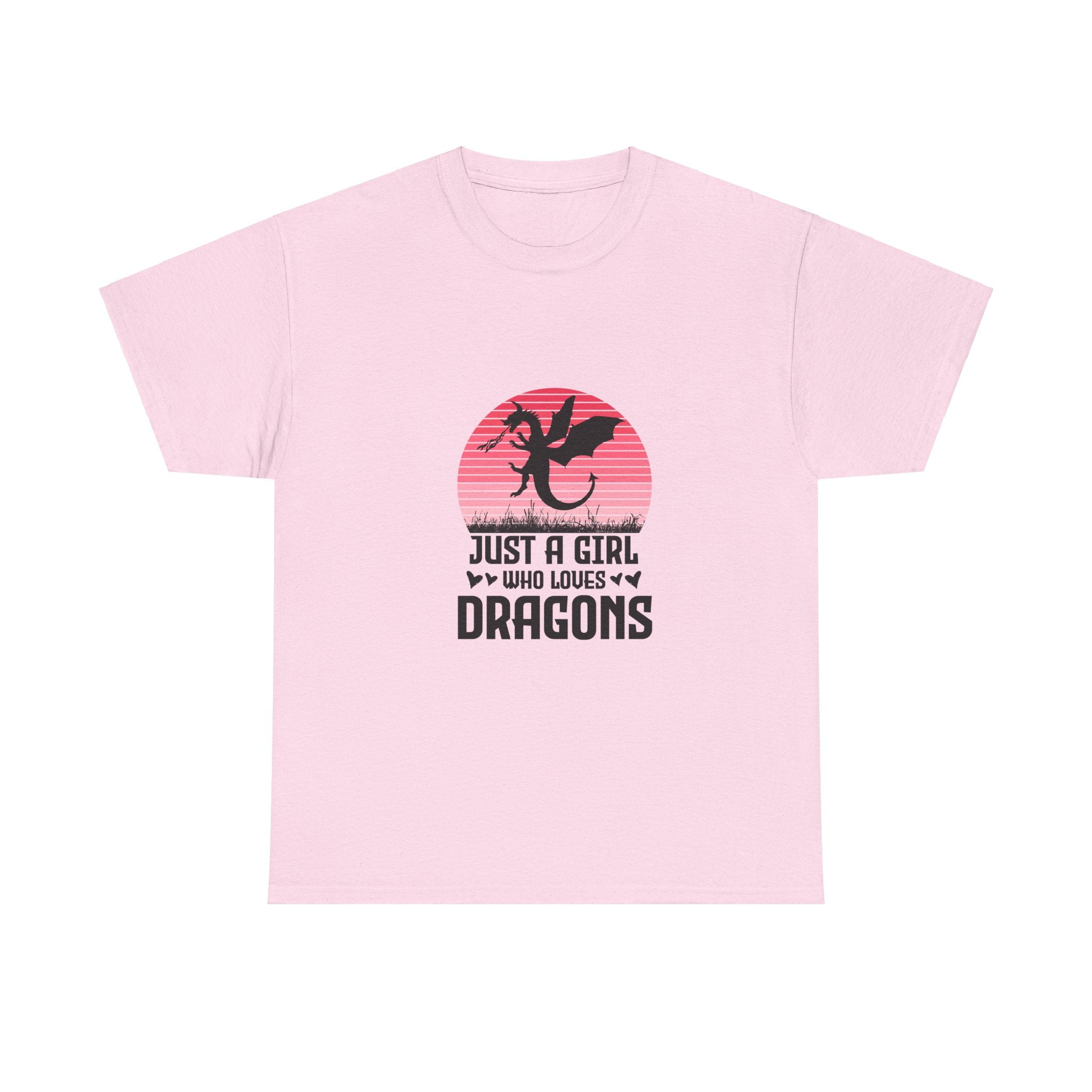 Pink Sunset Dragon Girl T-Shirt