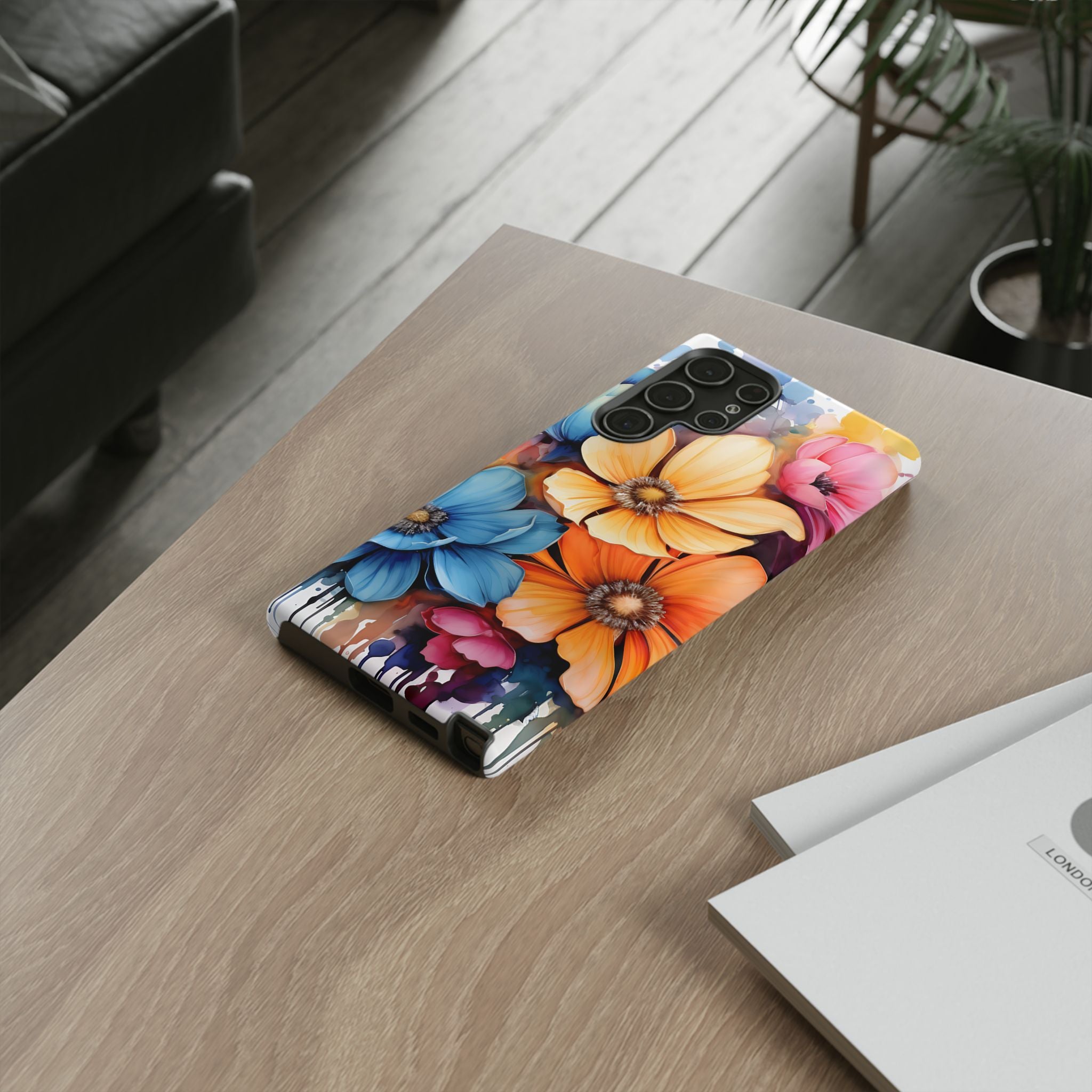 Vibrant Floral Watercolor Samsung Case