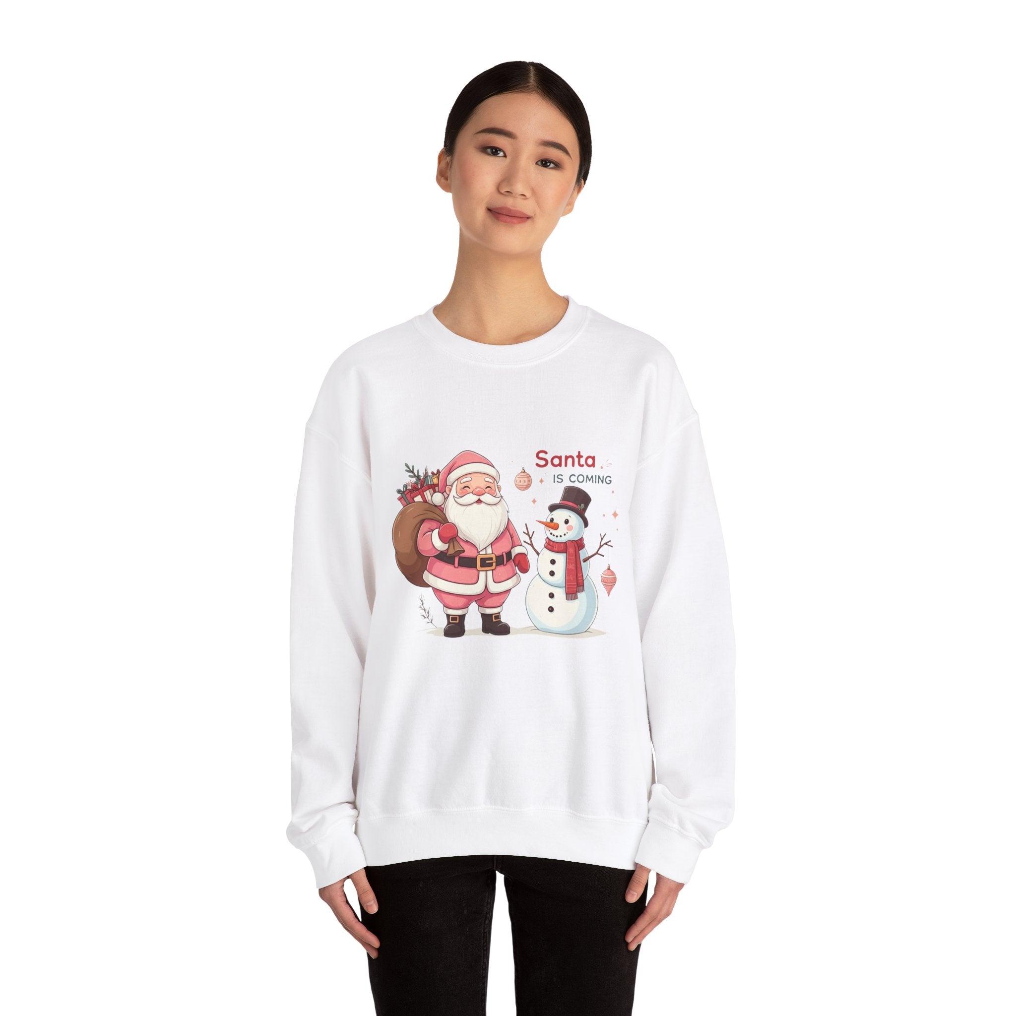 Pink Santa Christmas Sweatshirt