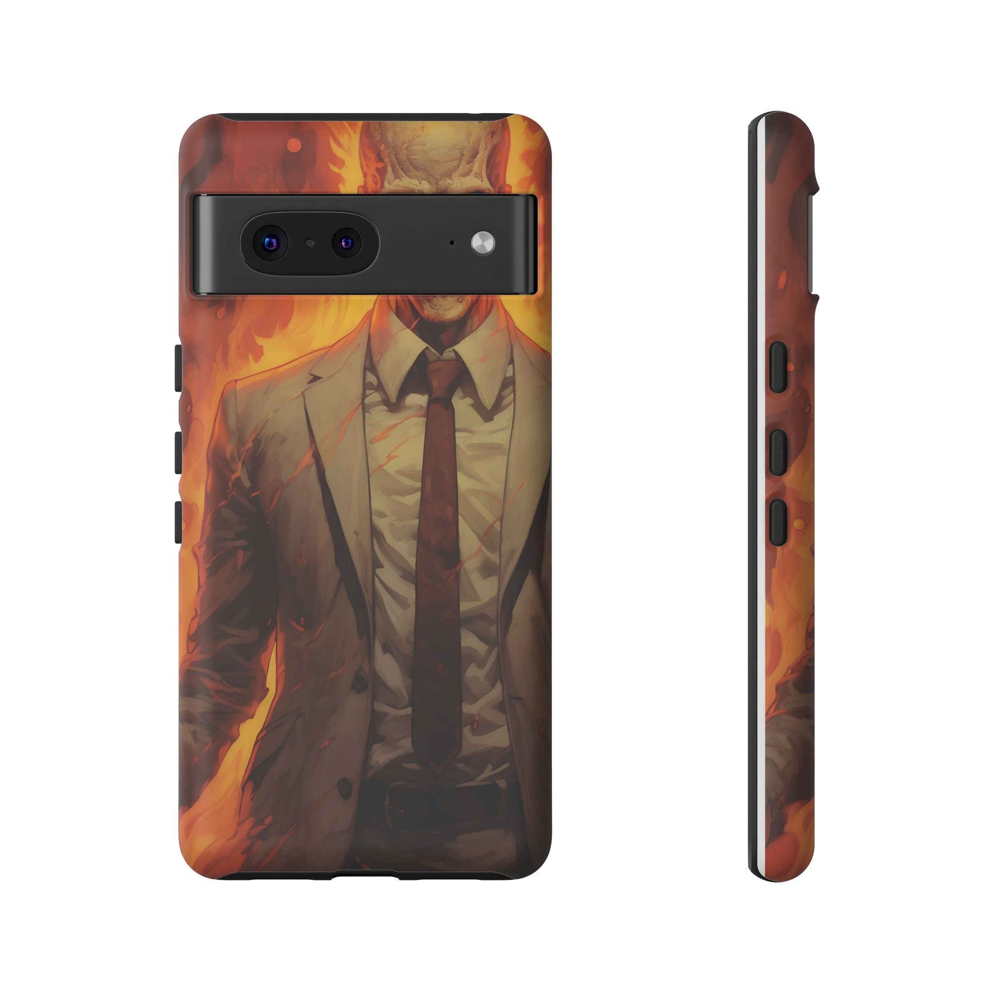 Fiery Skull Man Google Google Pixel Case (All Models)