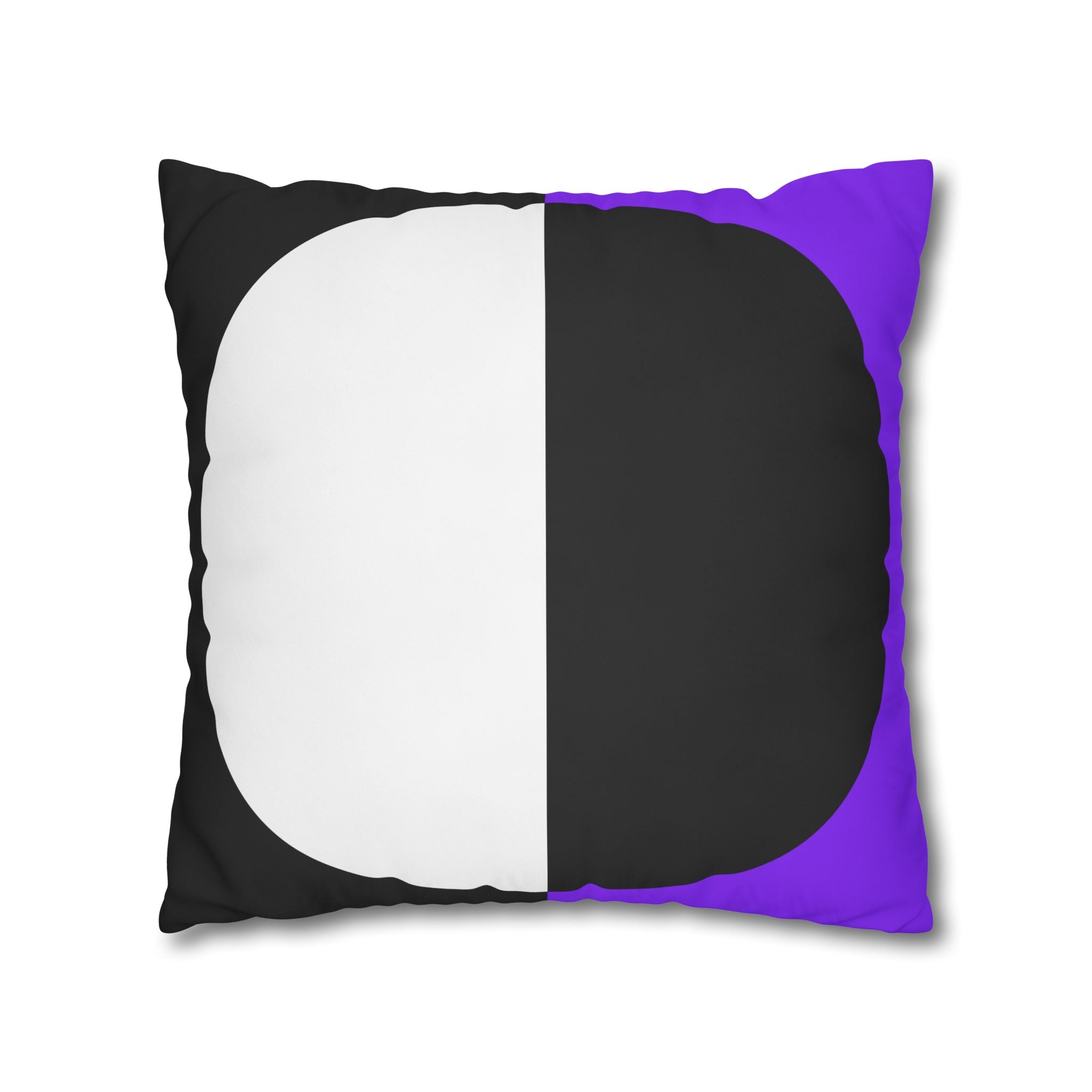 Geometric Purple & Black Pillowcase