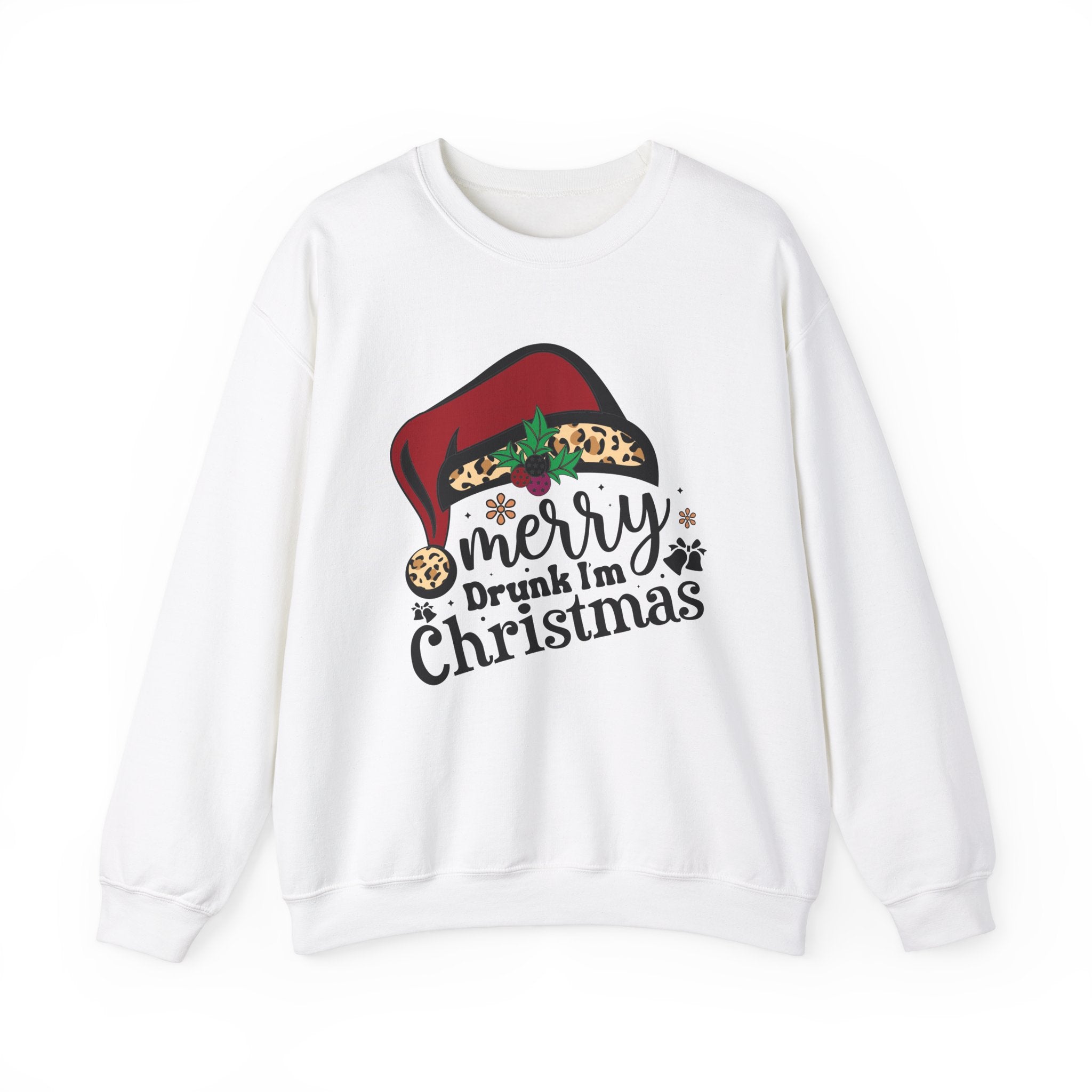 Leopard Santa Hat Xmas Sweatshirt