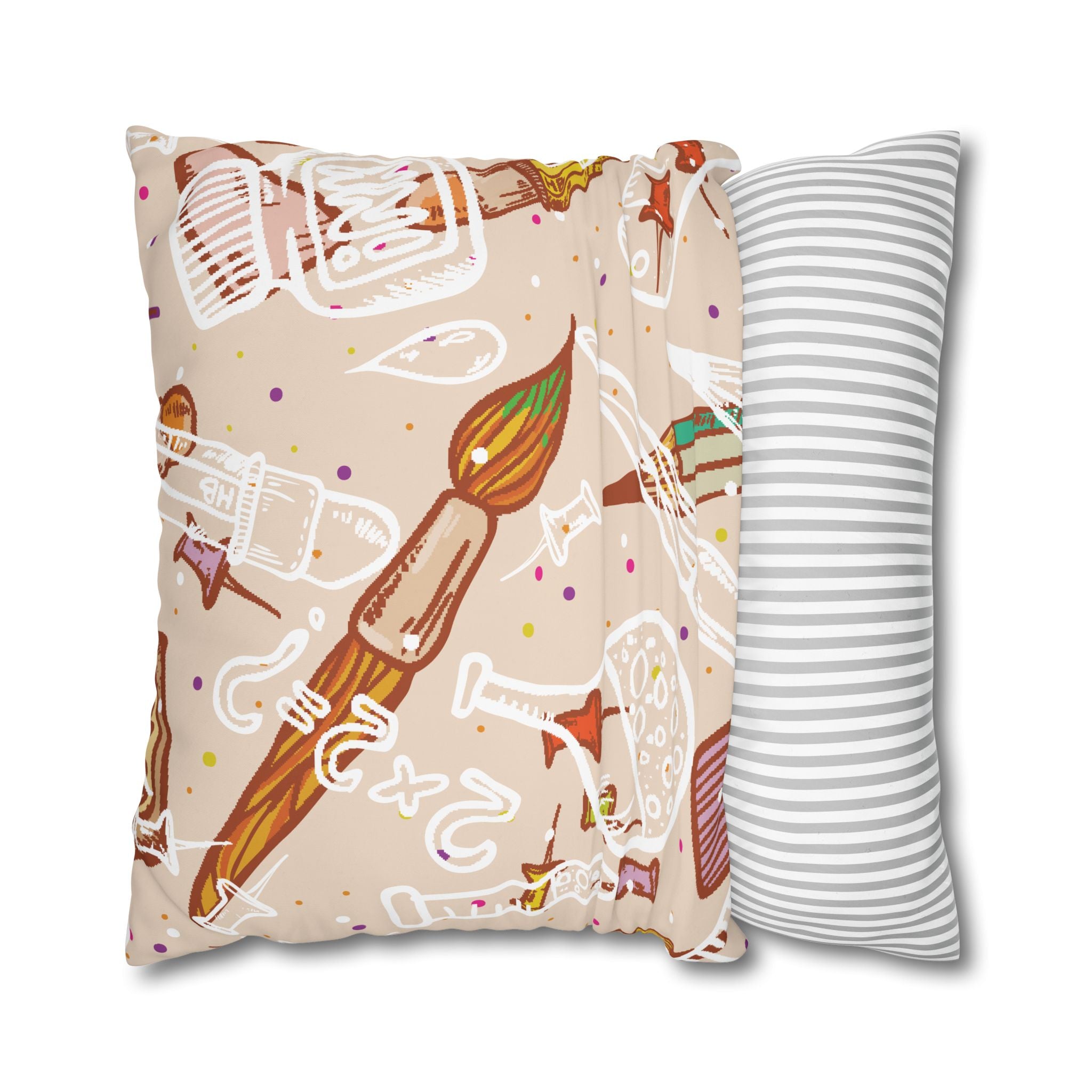 Whimsical School Supplies Pillowcase