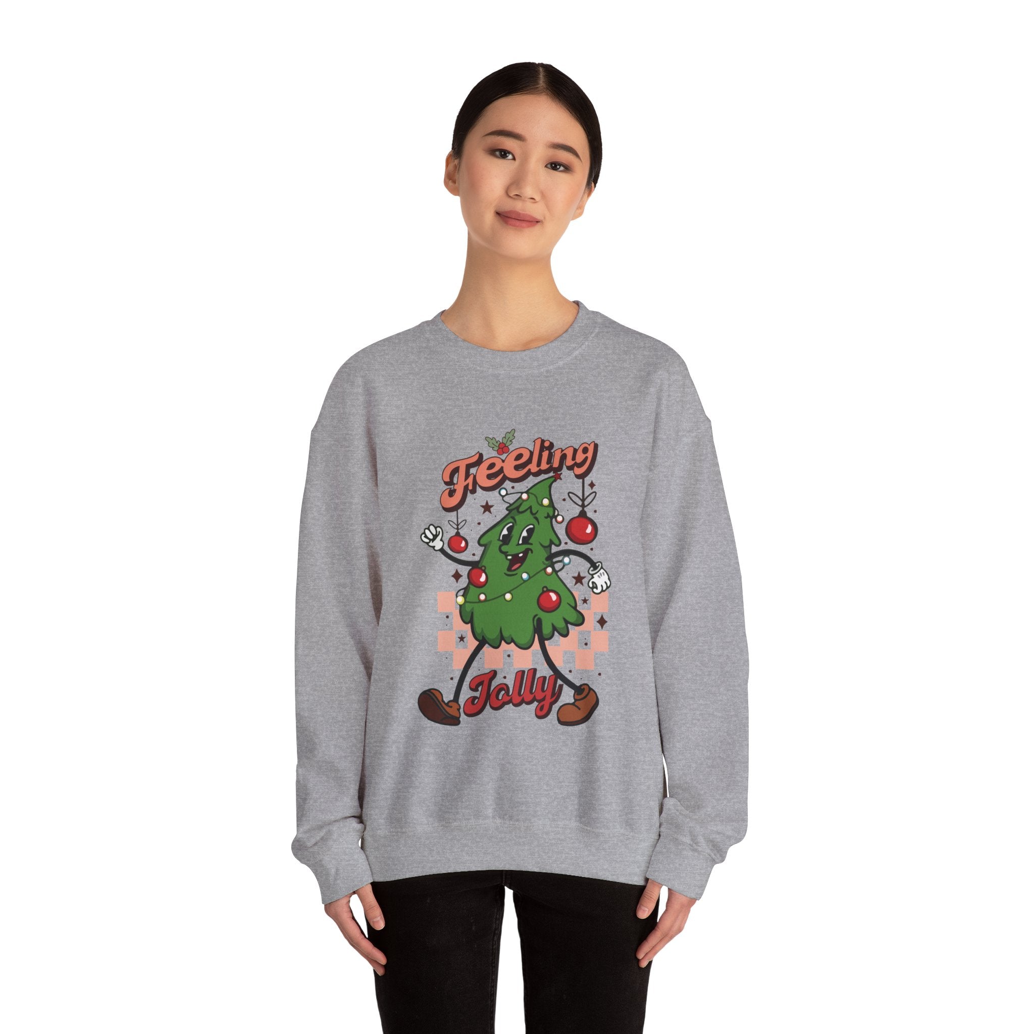 Feeling Jolly Christmas Tree Sweatshirt