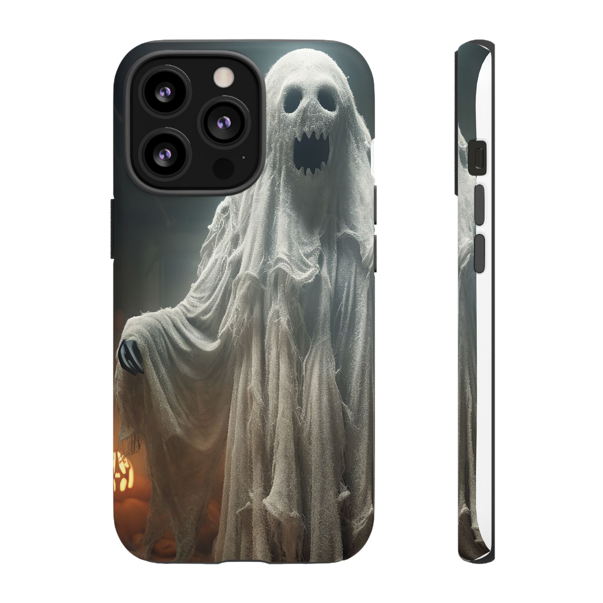 Spooky Ghost Hexagon Stone iPhone Case